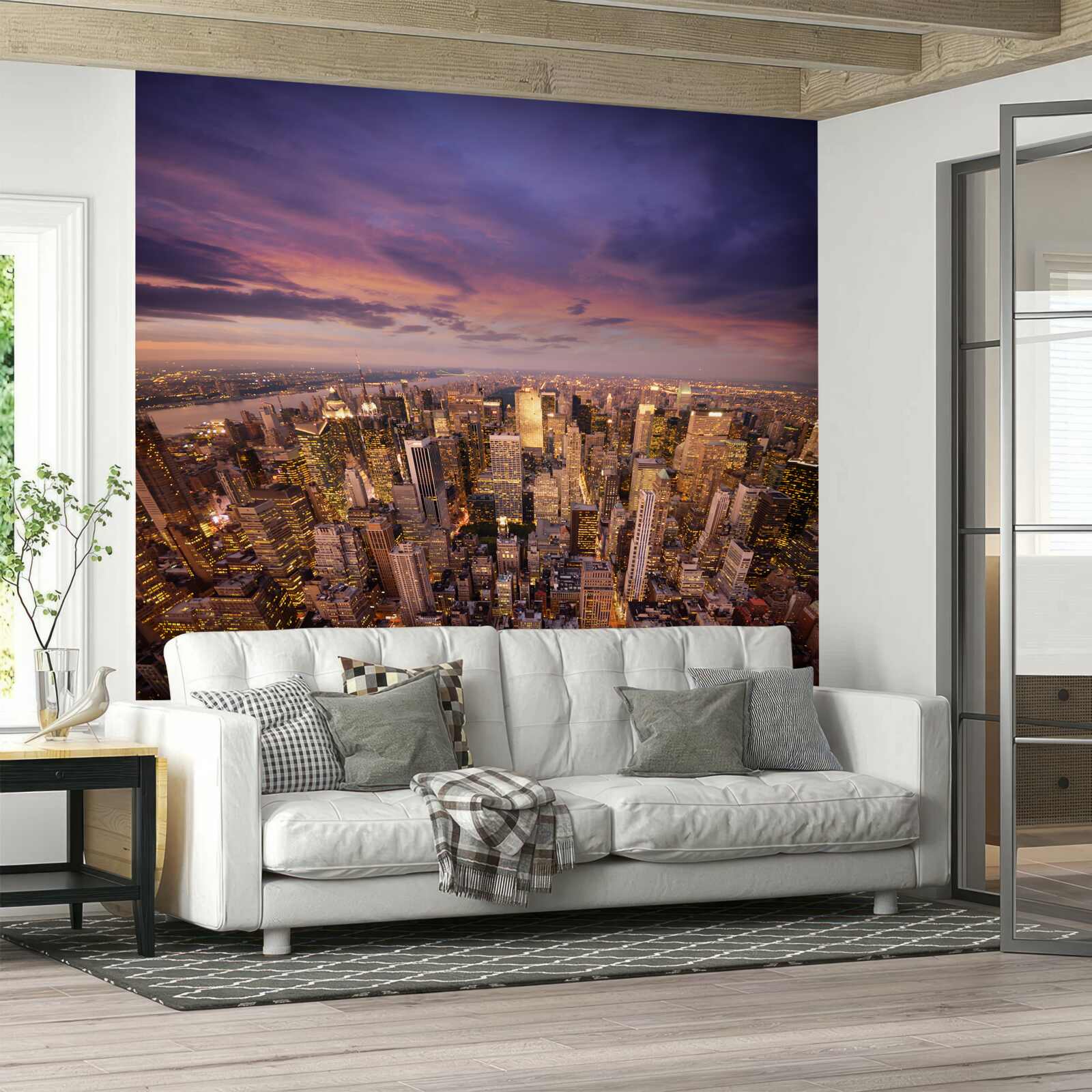 Fototapet zgârie-norii incomensurabili ai unui oraș uriaș