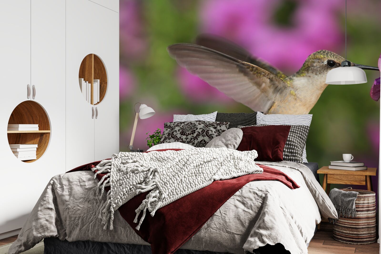 Fototapet nectarul potolește setea colibriilor