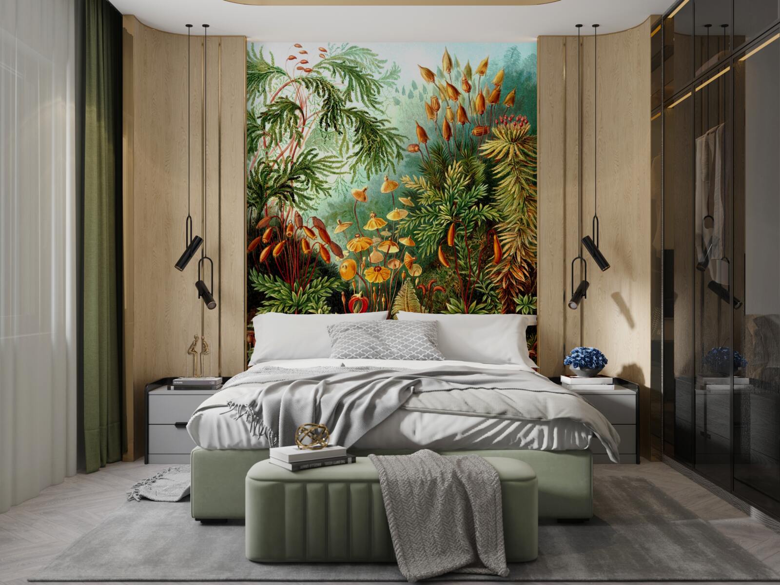 Fototapet nuanțe uimitoare de pădure tropicală