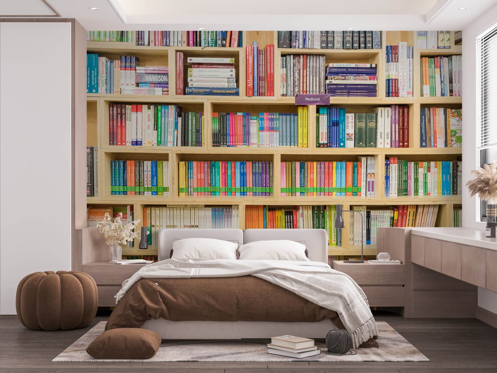 Fototapet Raft de cărți