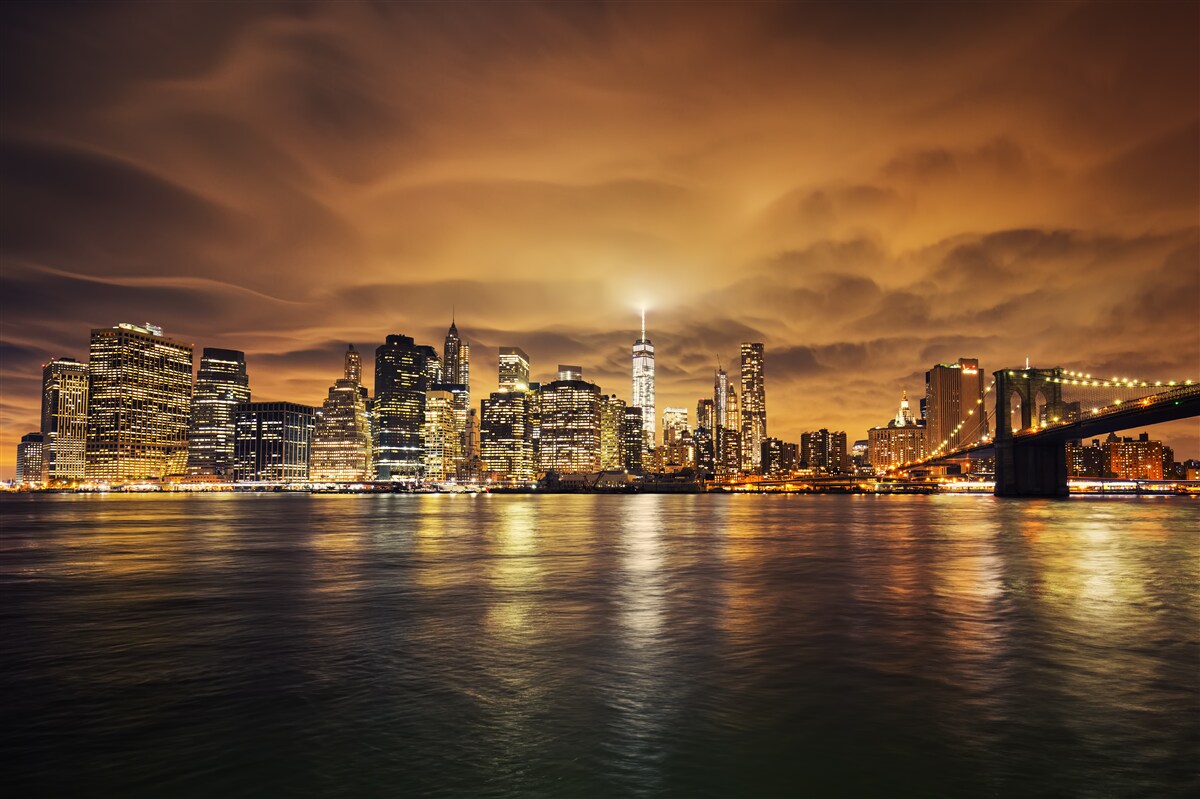 Fototapet apusul de soare luminează strălucirea lămpilor de noapte