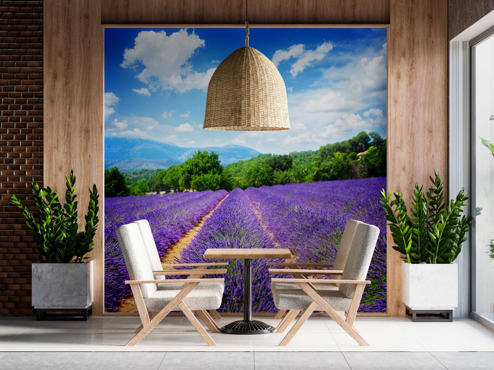 Fototapet întinderi nesfârșite de levănțică moale