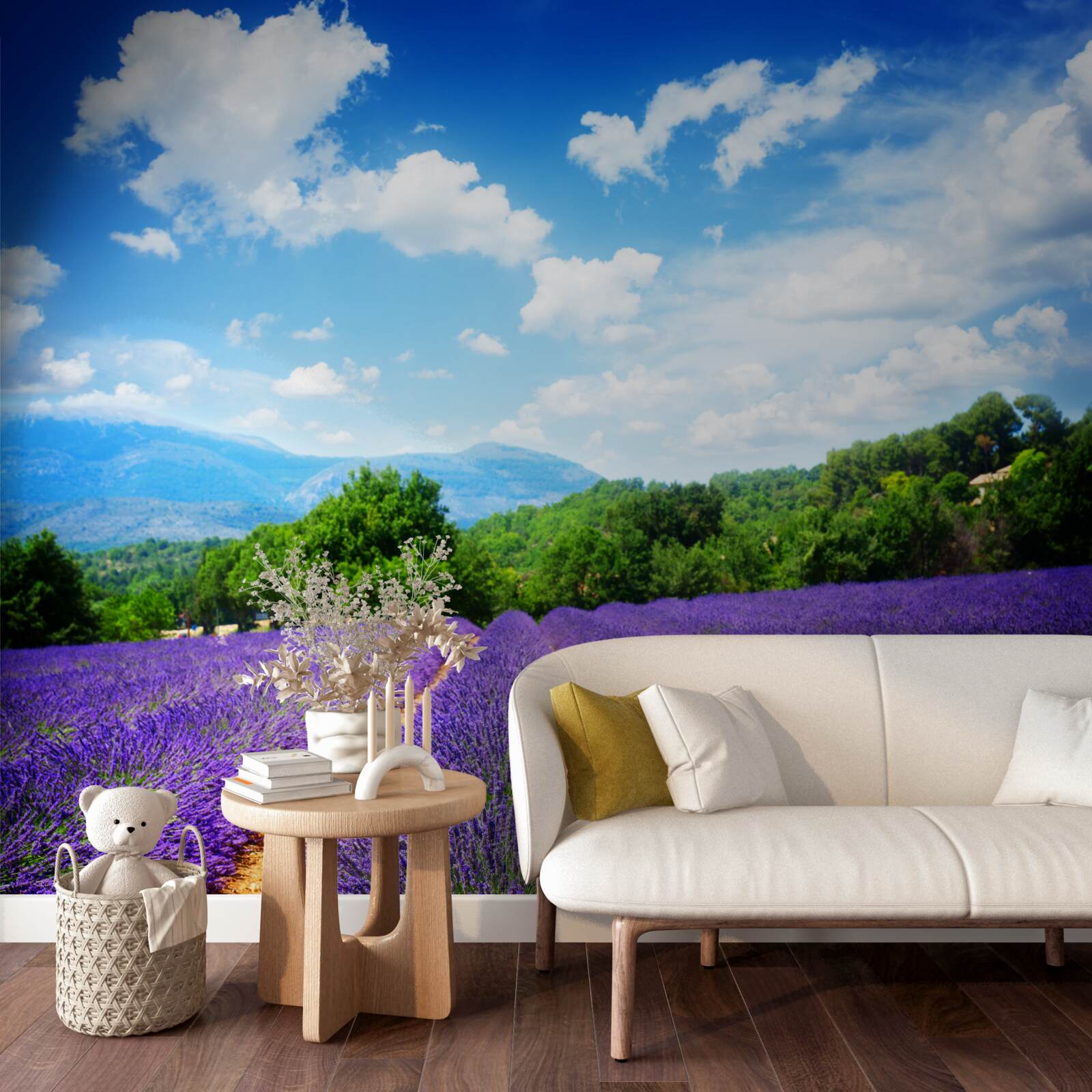 Fototapet întinderi nesfârșite de levănțică moale