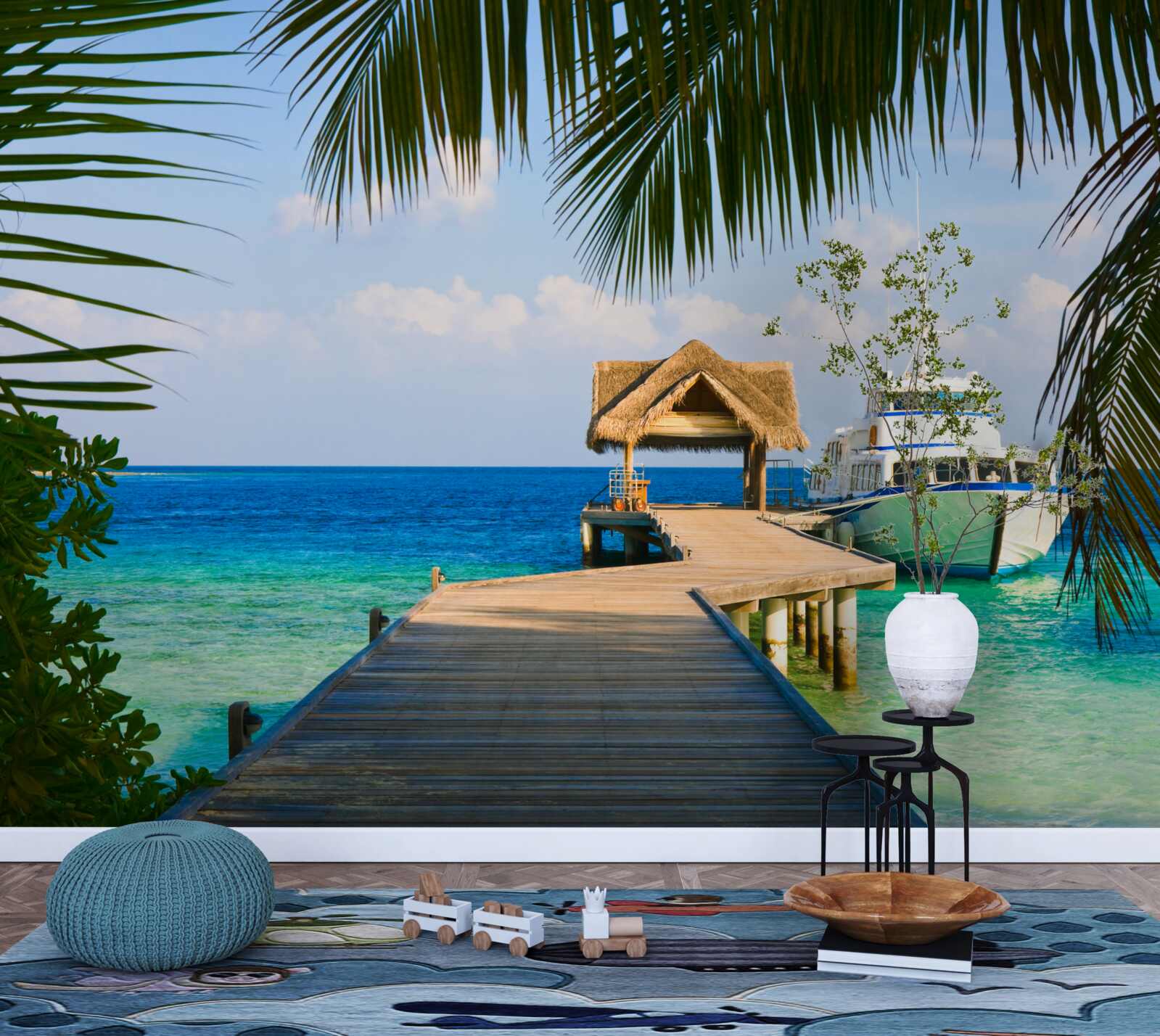 Fototapet Barcă la port