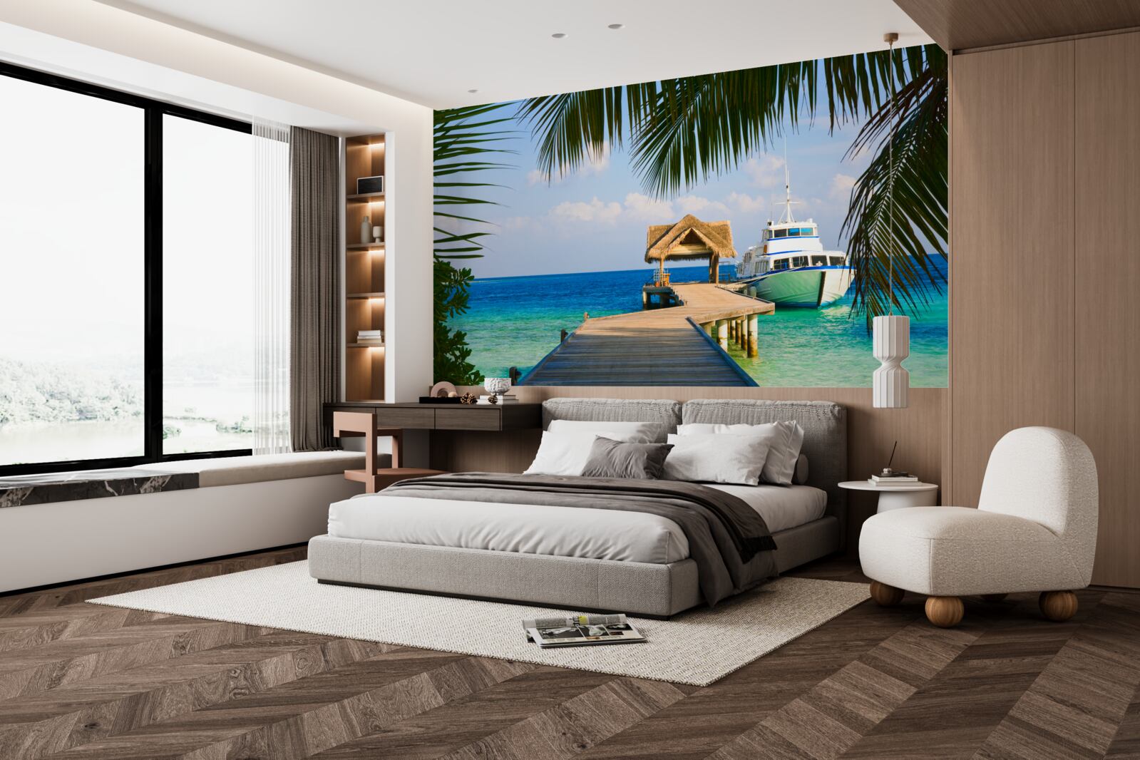 Fototapet Barcă la port