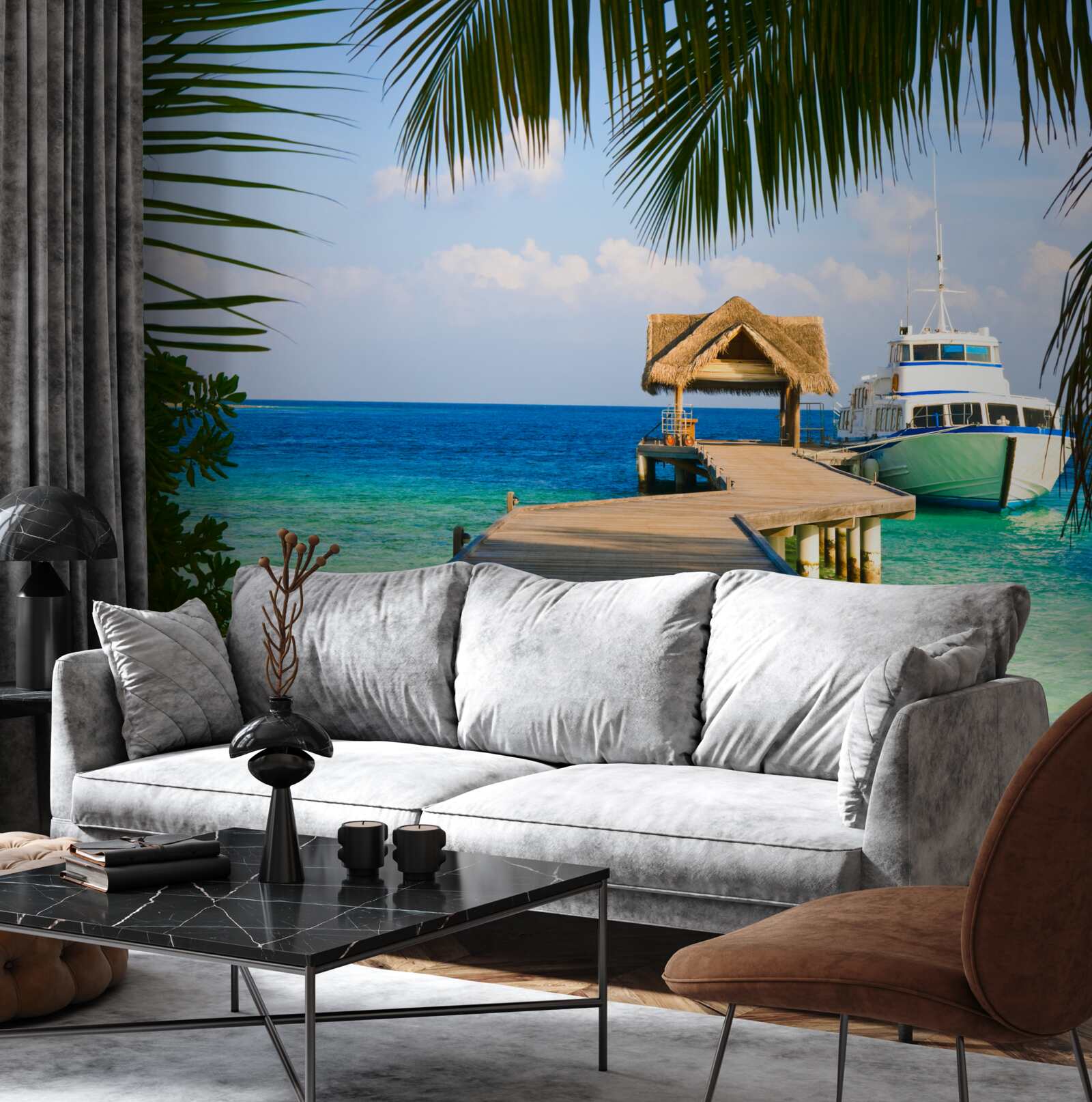 Fototapet Barcă la port