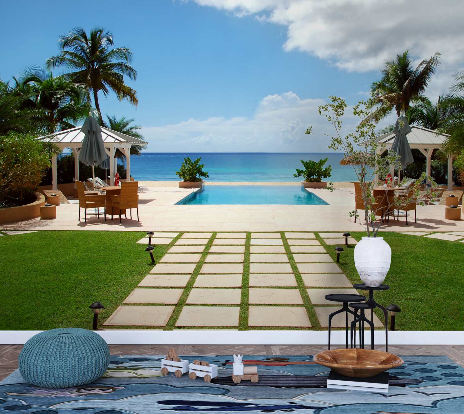 Fototapet baza morski