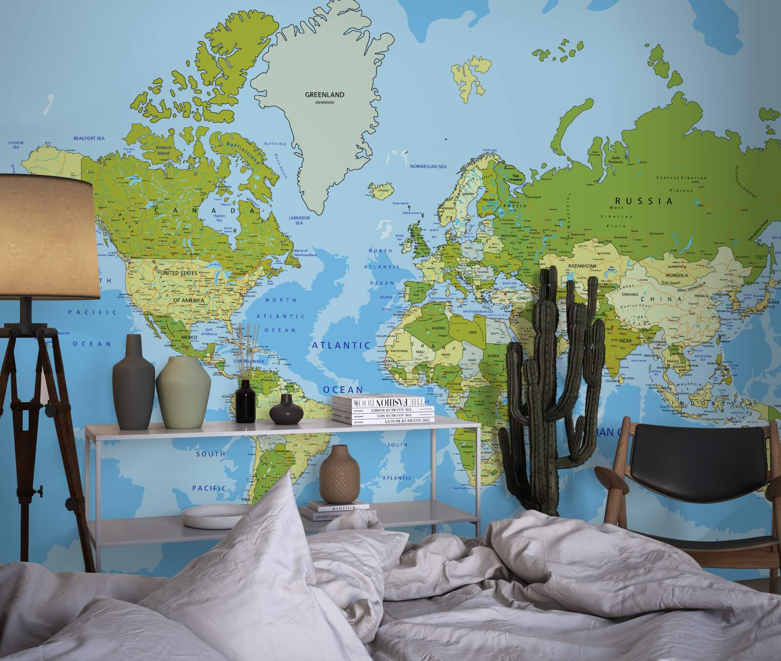 Fototapet hartă tradițională a lumii