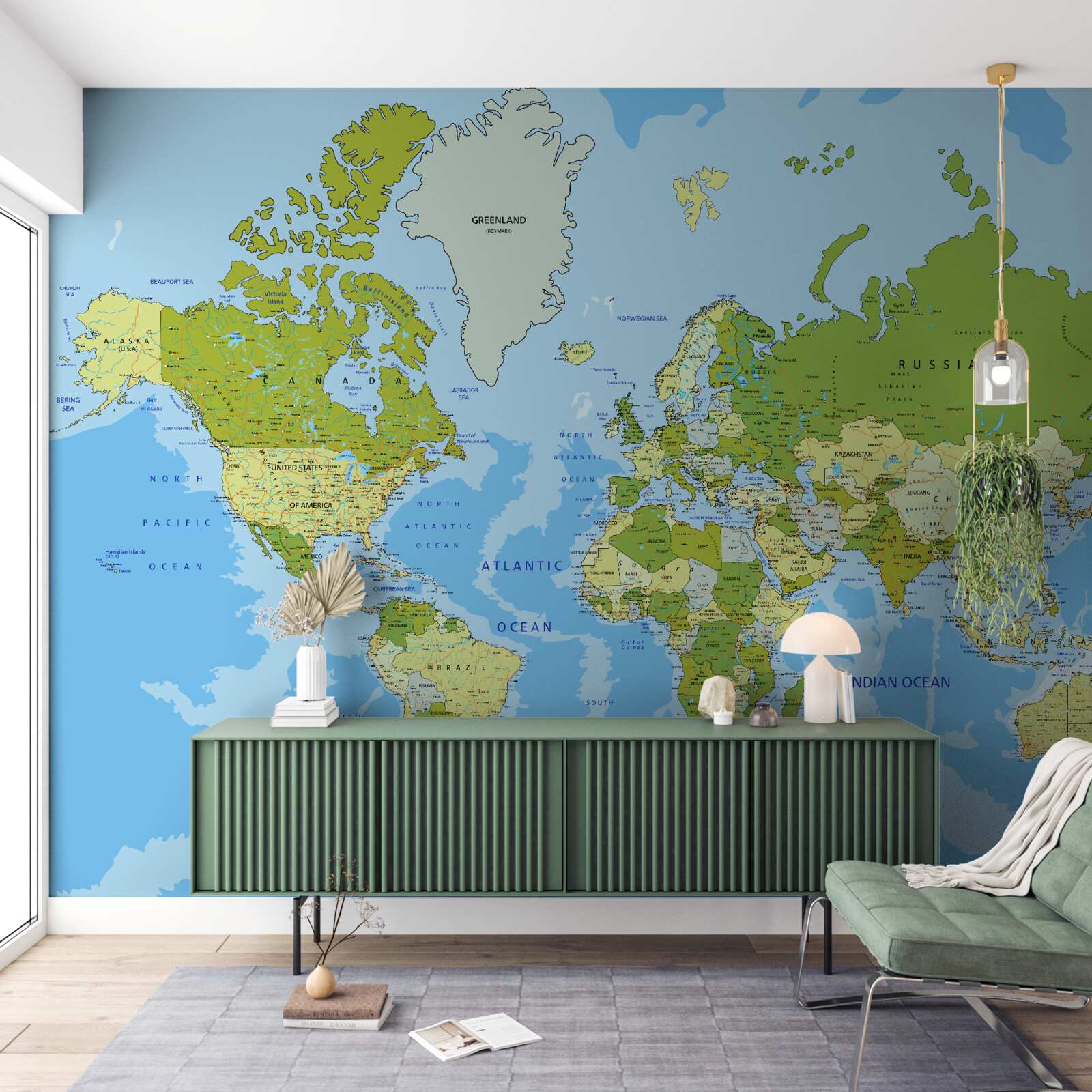 Fototapet hartă tradițională a lumii