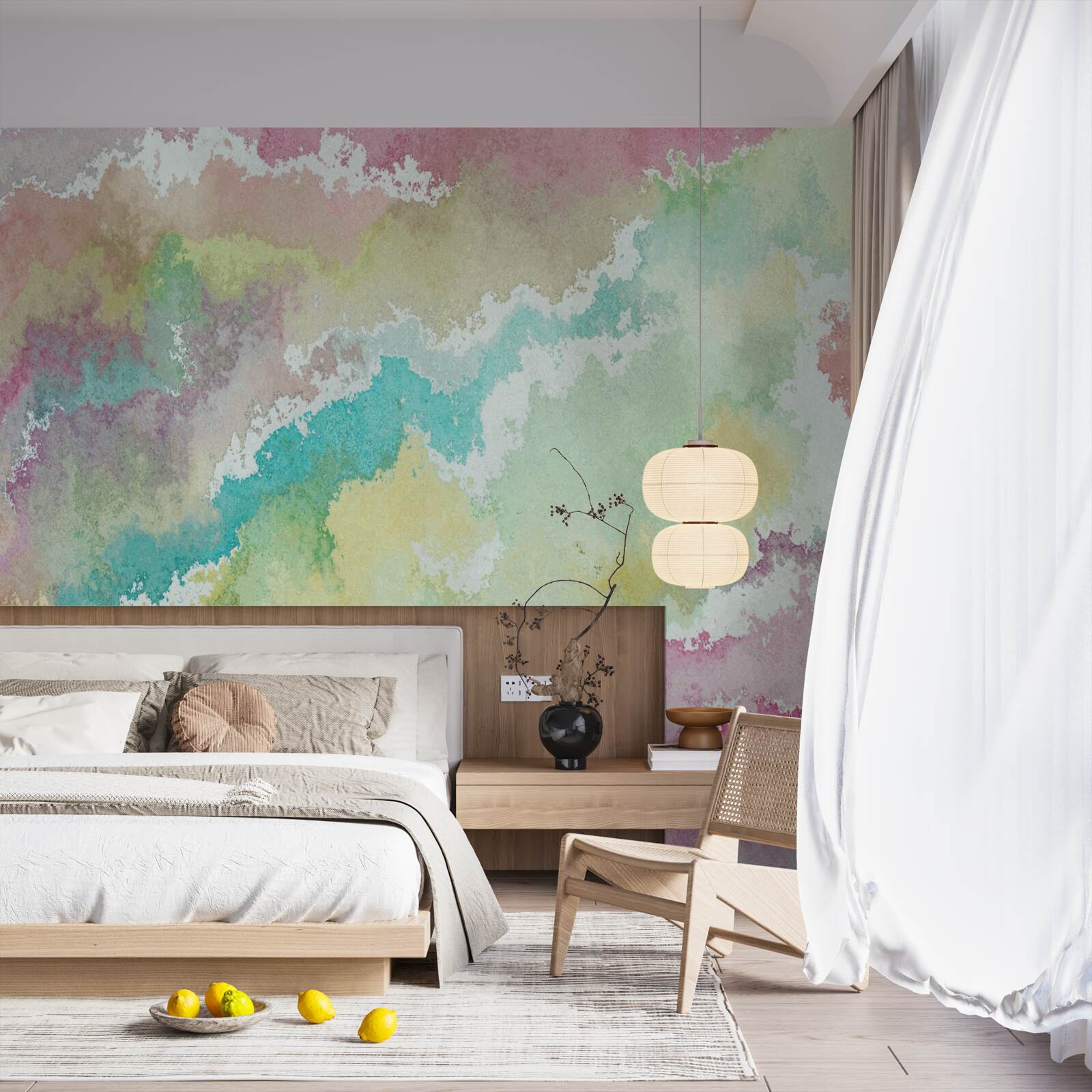 Fototapet rezumat al aurorei boreale