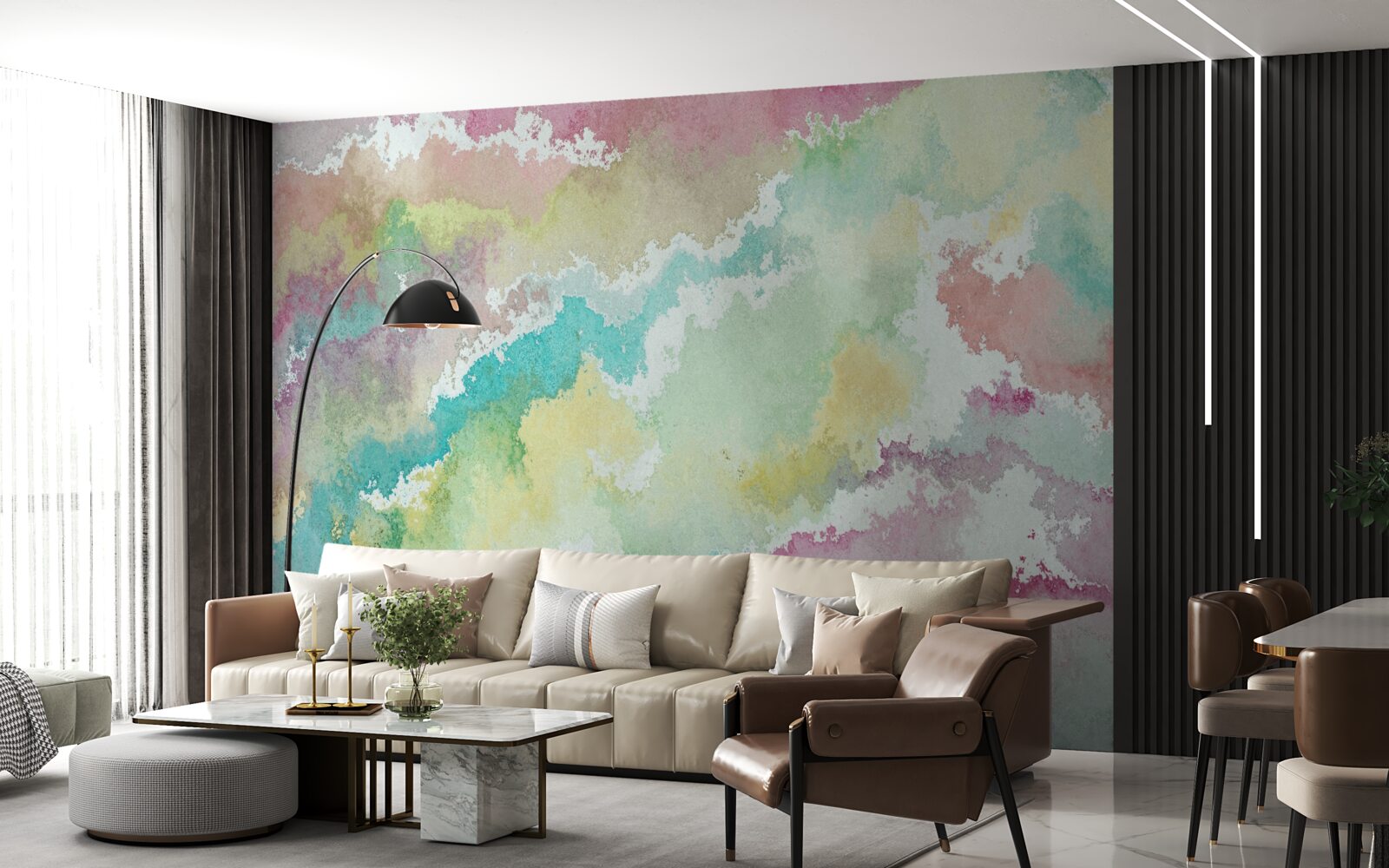 Fototapet rezumat al aurorei boreale