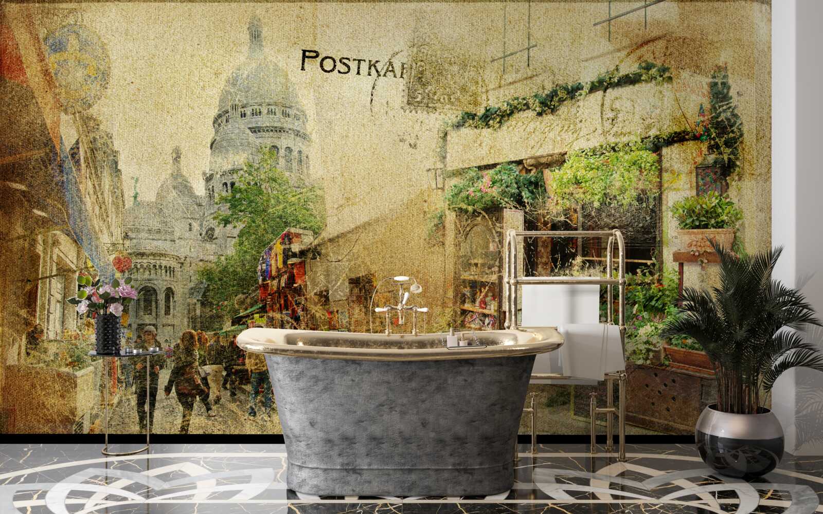 Fototapet fotografie veche a orașului