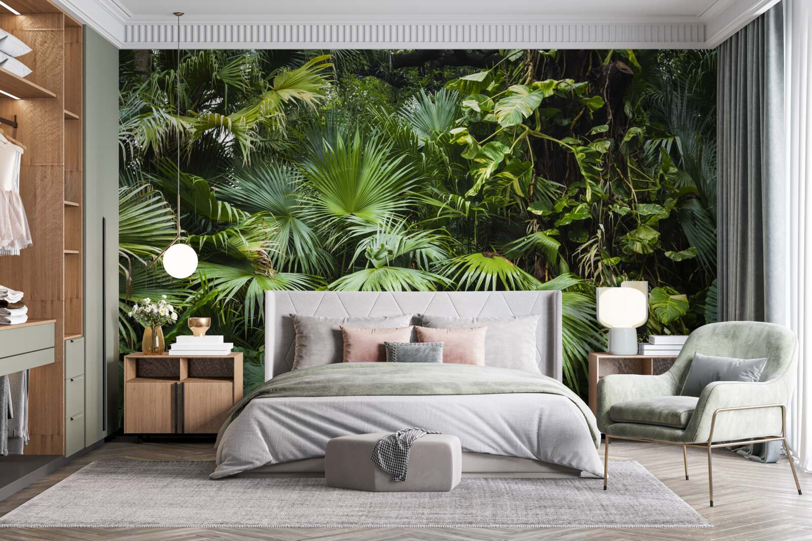 Fototapet tropicele sunt bogate în vegetație verde