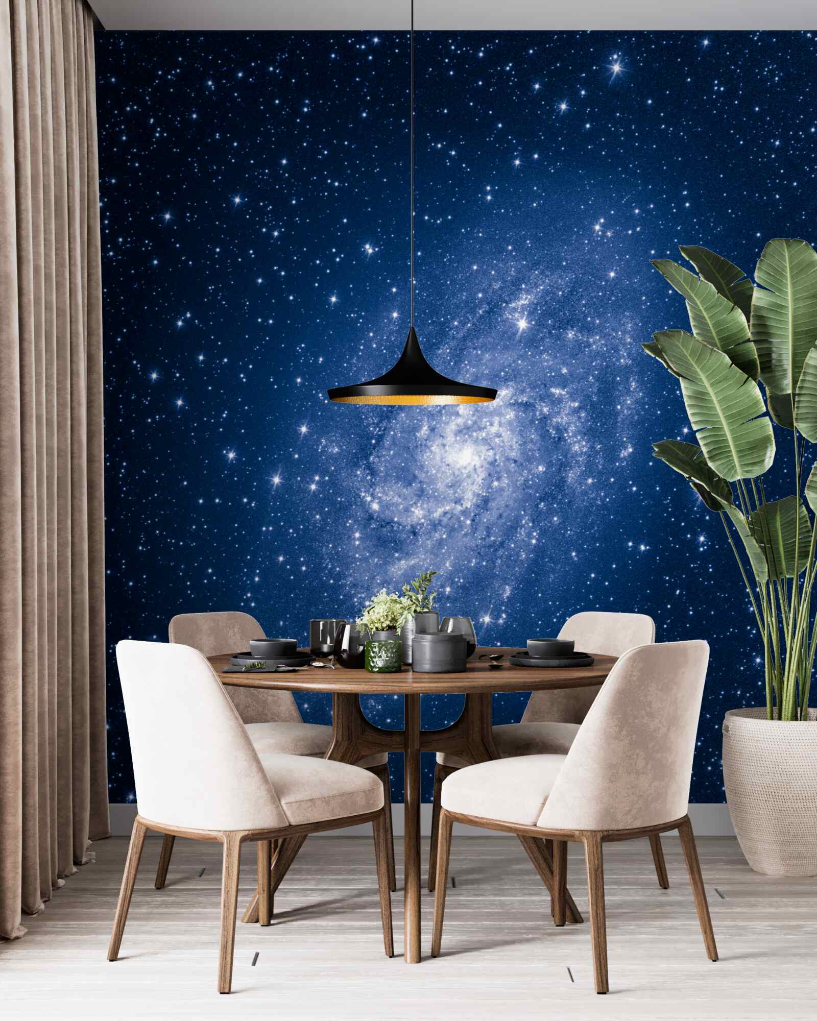 Fototapet o galaxie în spațiul înstelat