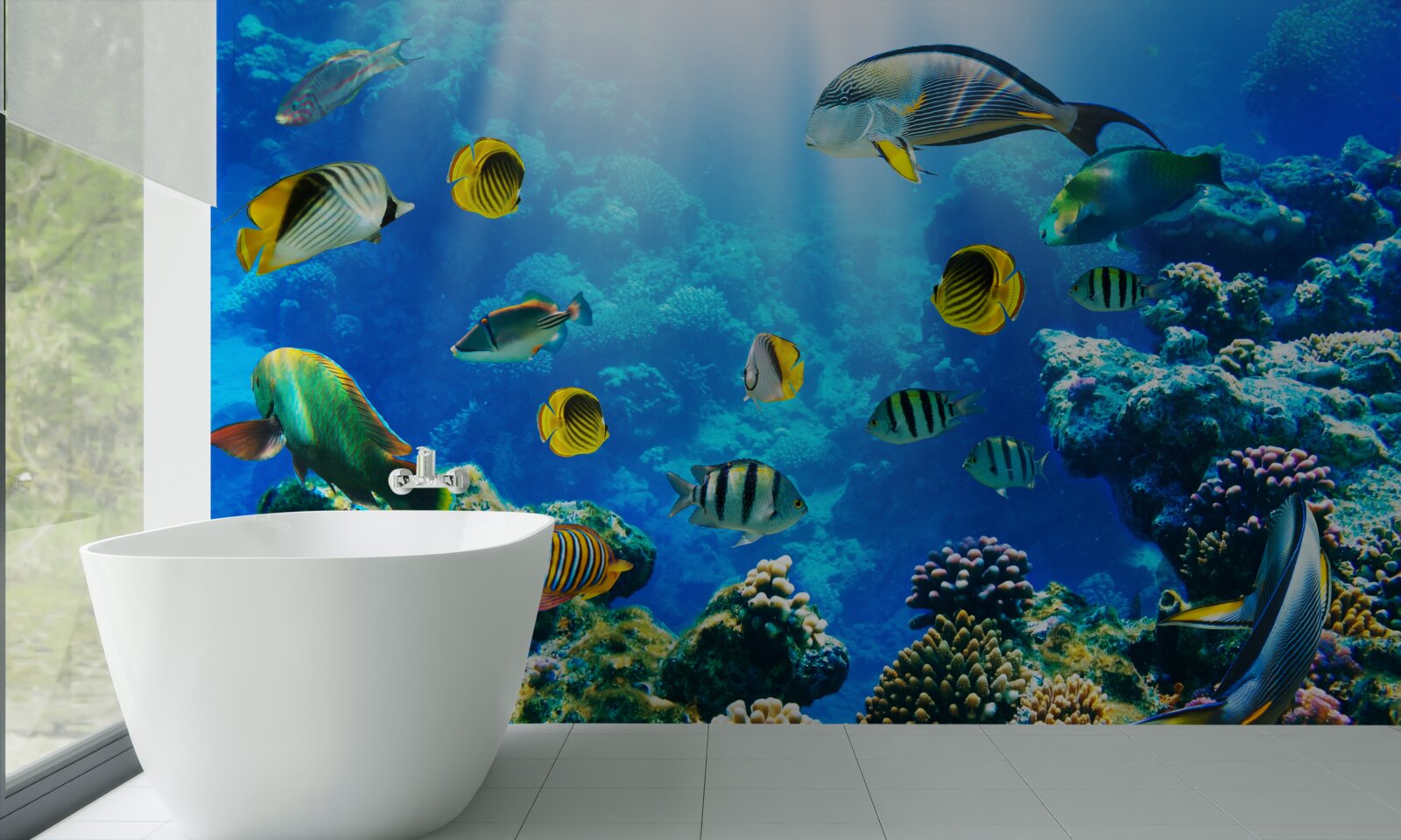 Fototapet locuitori ai apei în adâncuri