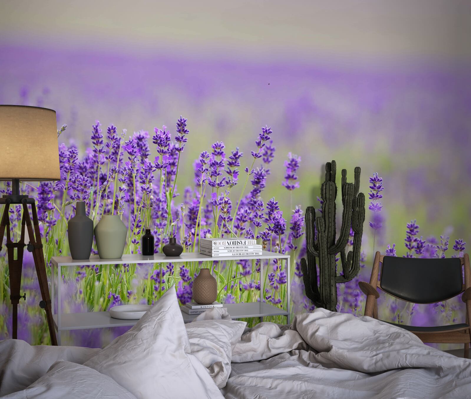 Fototapet câmpuri de lavandă