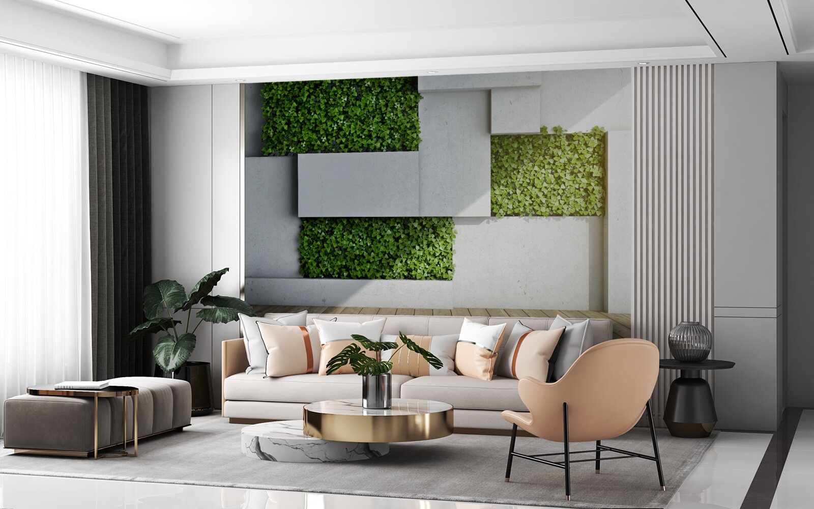 Fototapet decorare perete verde