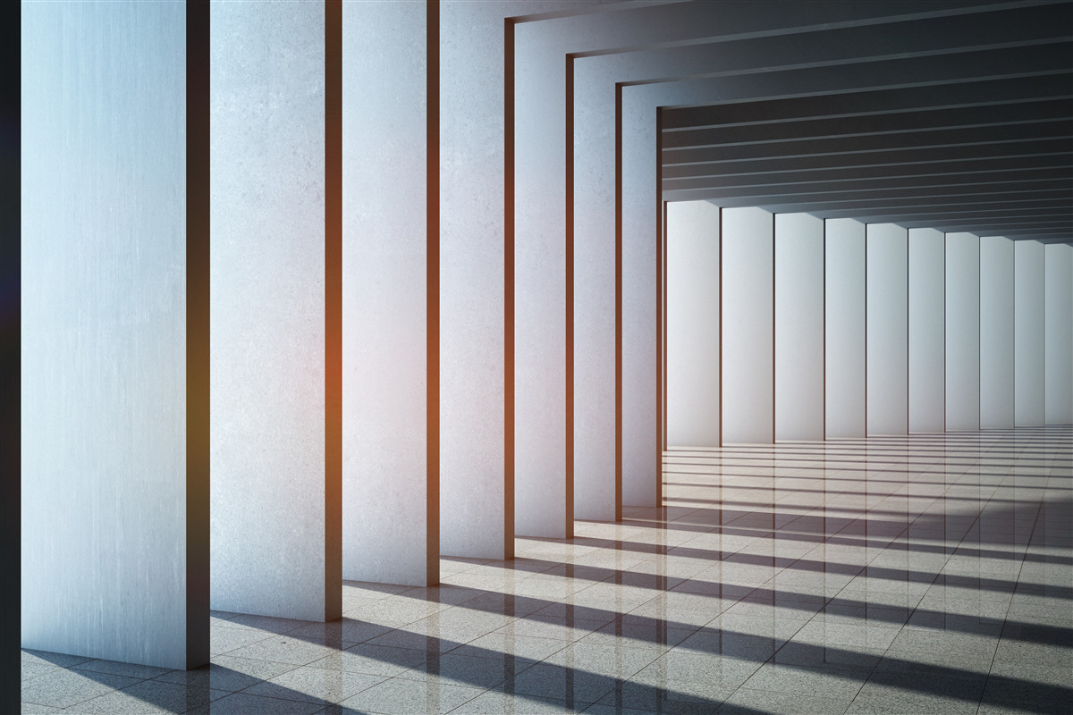 Fototapet arce dreptunghiulare în zori