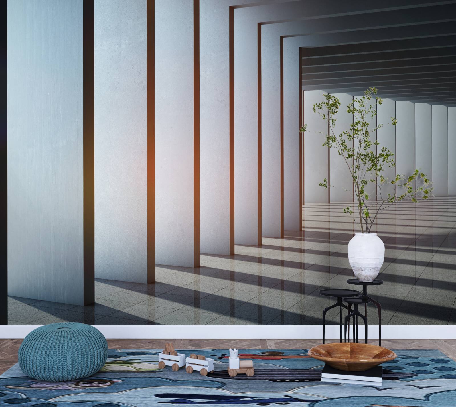 Fototapet arce dreptunghiulare în zori