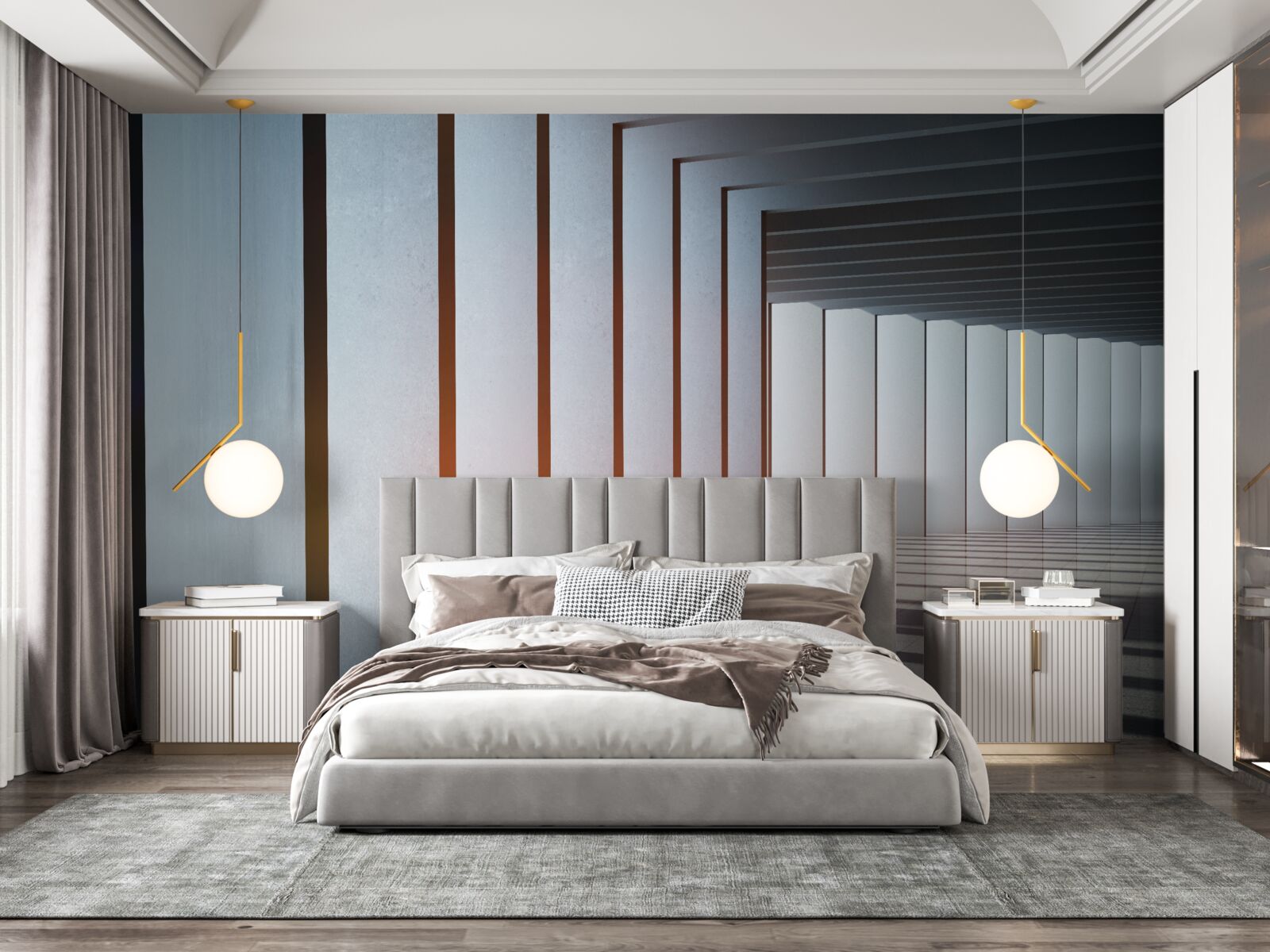 Fototapet arce dreptunghiulare în zori