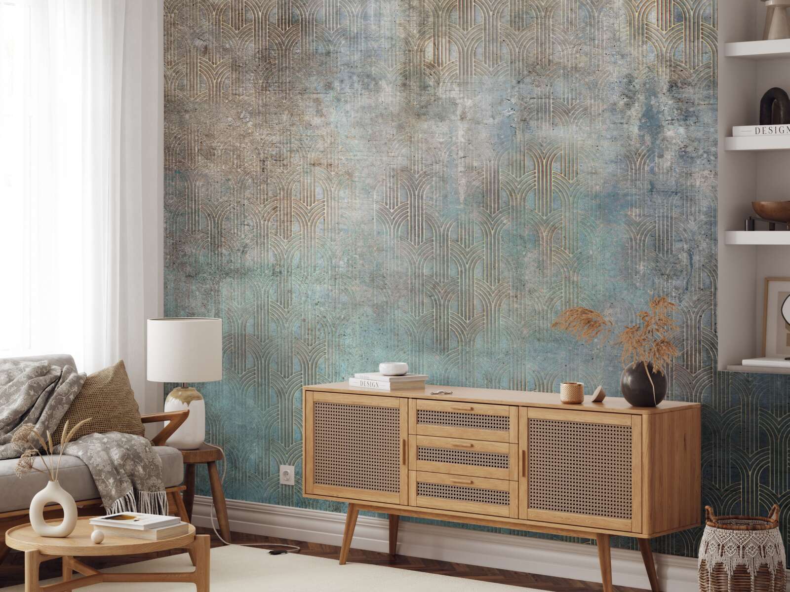 Fototapet ploaie care cade pe apă noaptea