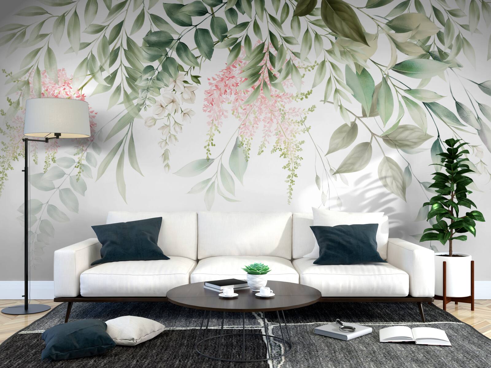 Fototapet plante tropicale suspendate