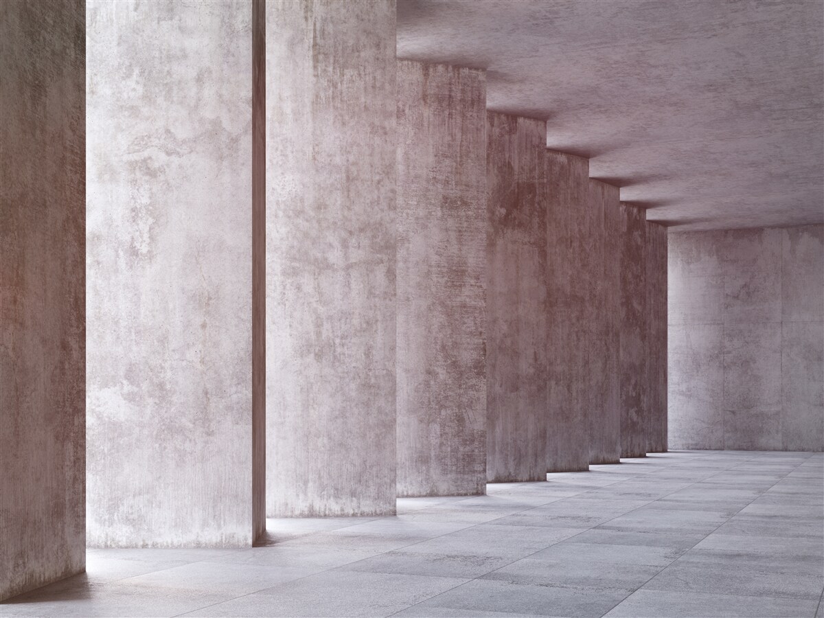 Fototapet colonadă ușoară fără curbe