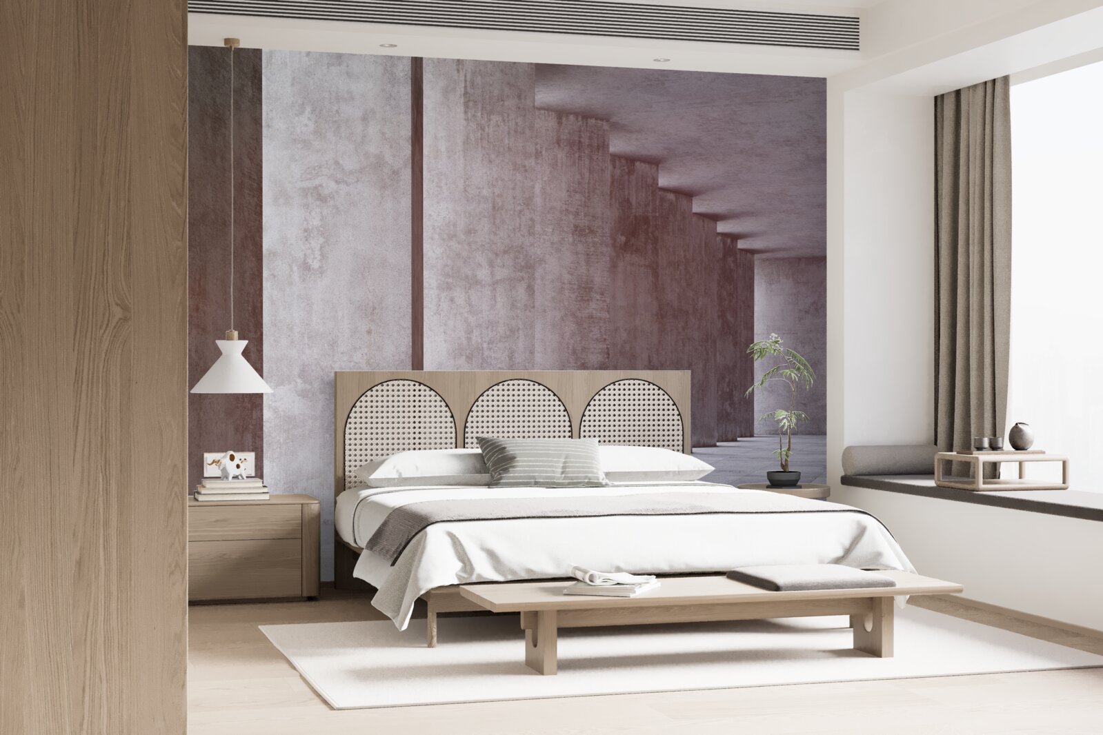 Fototapet colonadă ușoară fără curbe