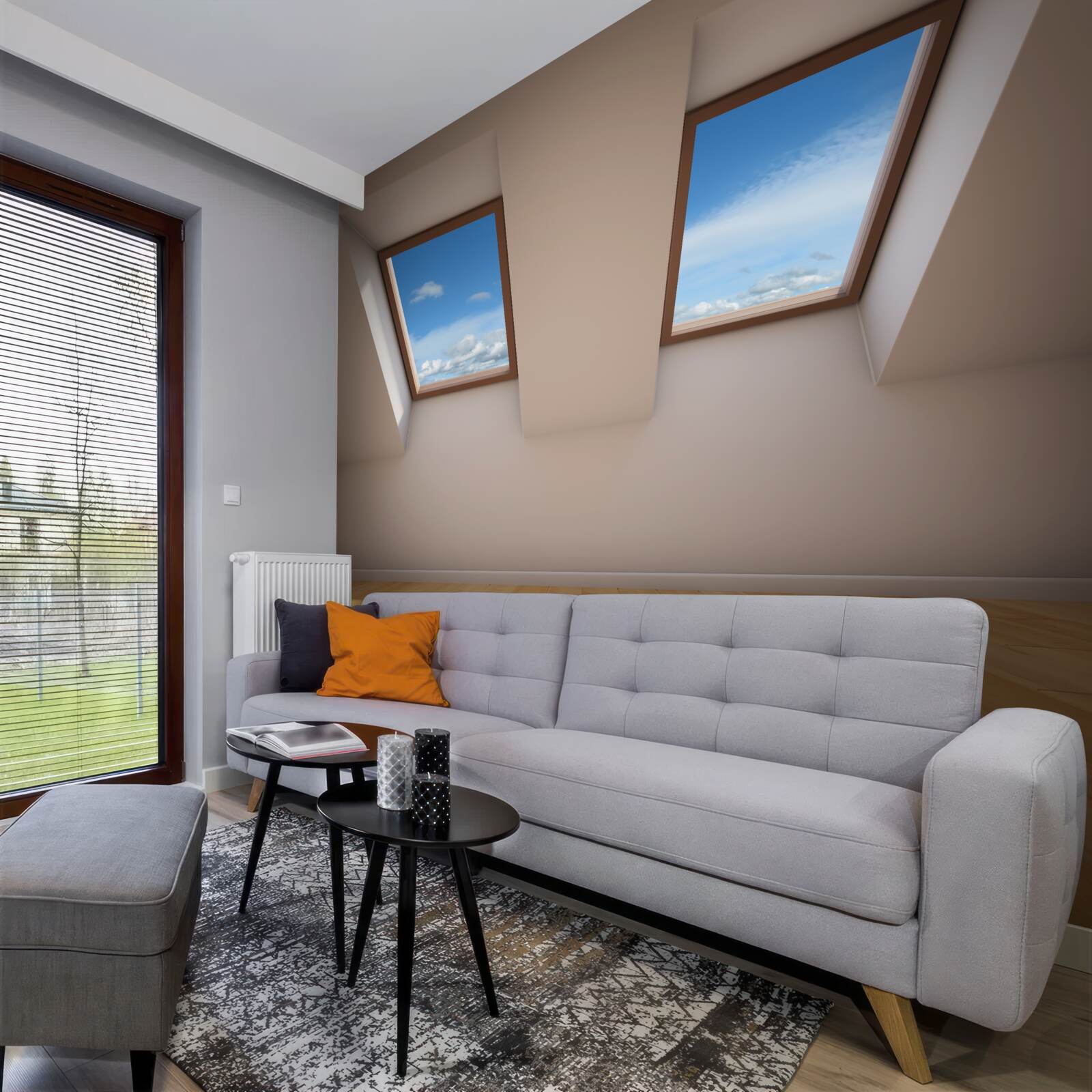 Fototapet nivelul superior cu vedere la cer