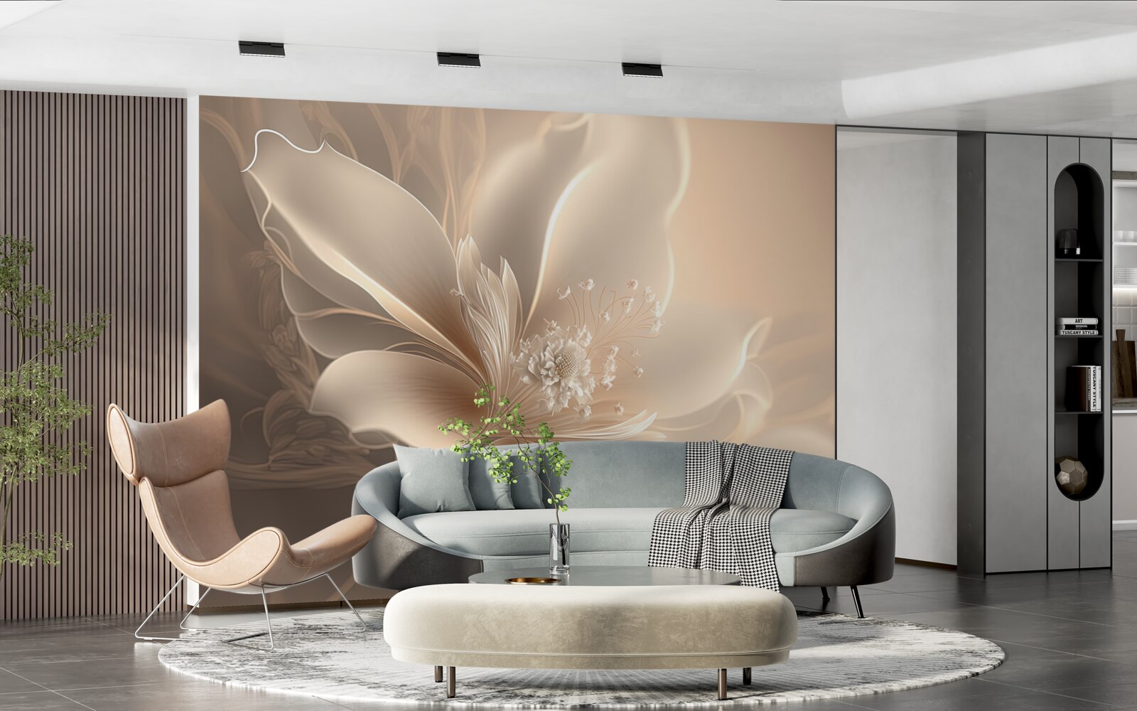 Fototapet floare albă elegantă