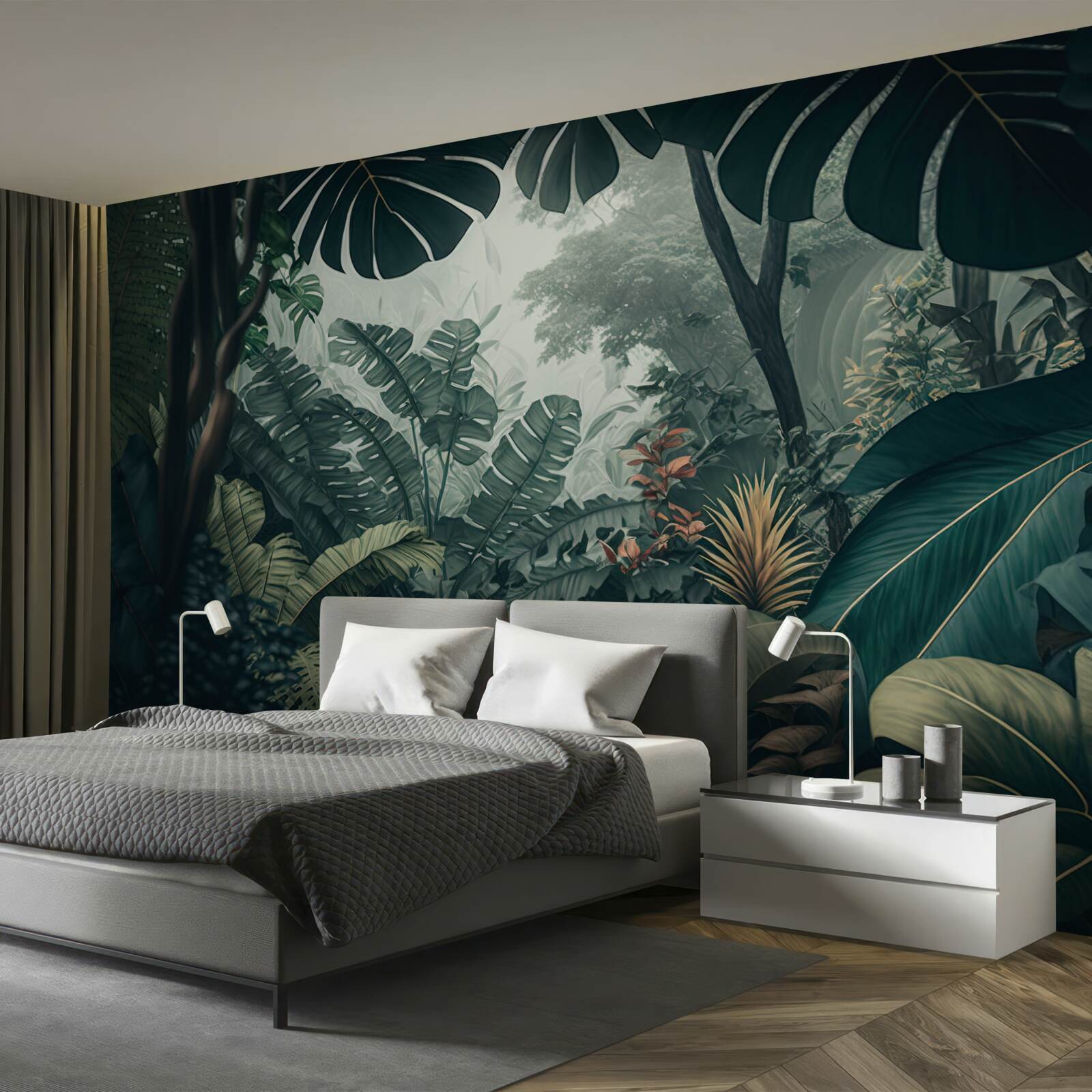 Fototapet vegetație tropicală luxuriantă