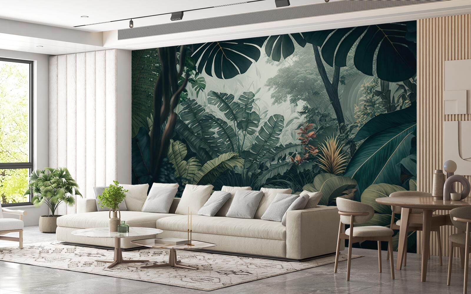 Fototapet vegetație tropicală luxuriantă