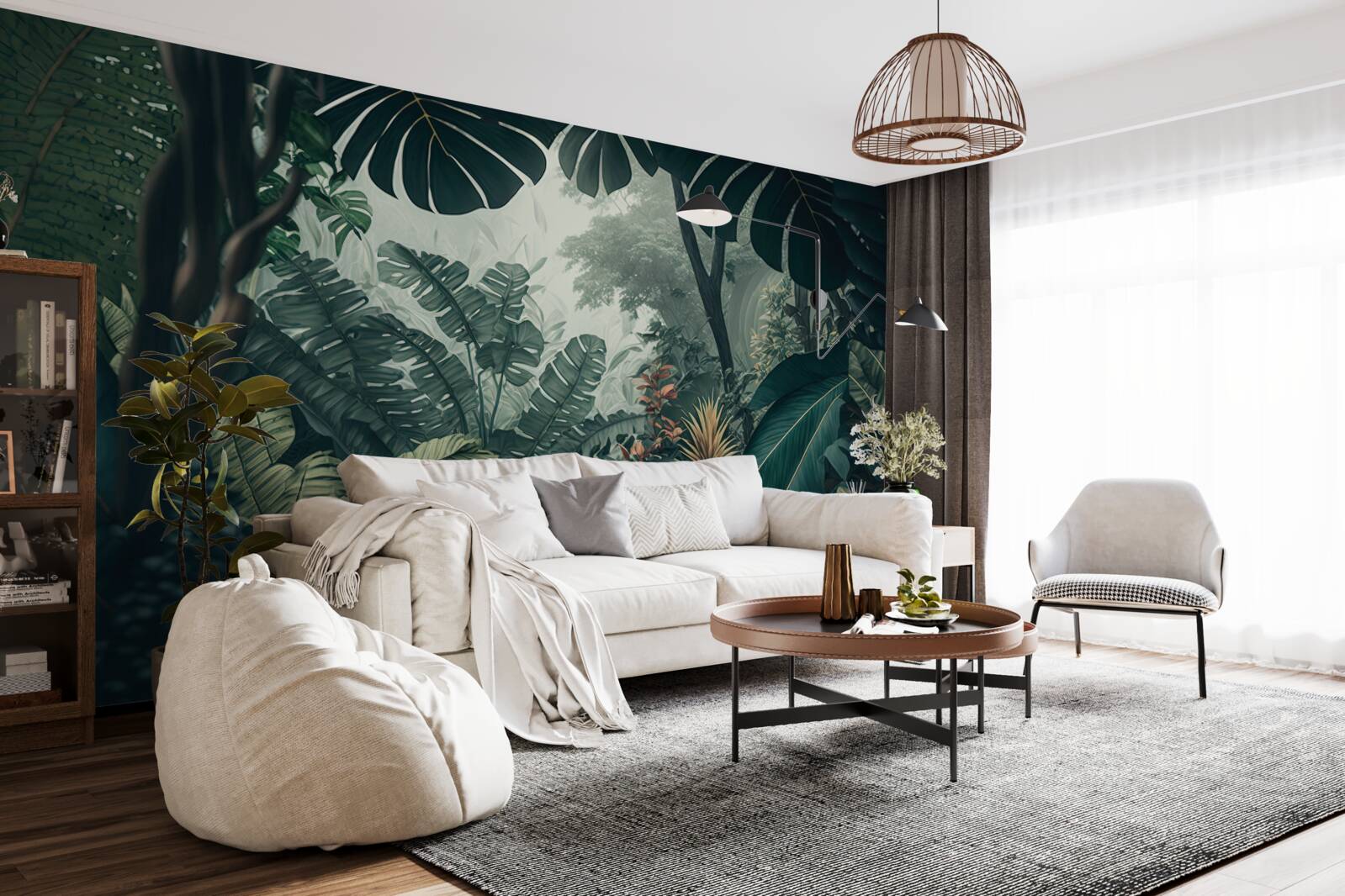 Fototapet vegetație tropicală luxuriantă