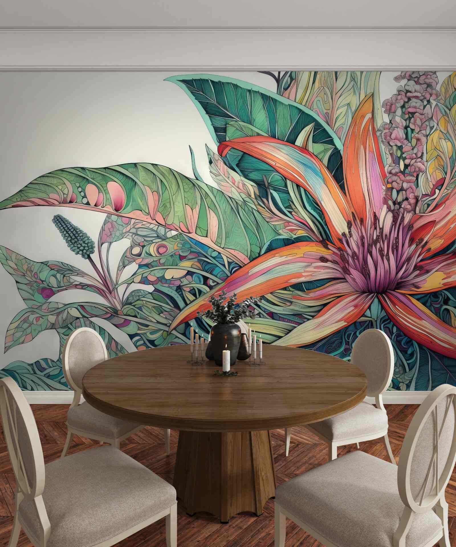 Fototapet mugur deschis al unei plante agresive