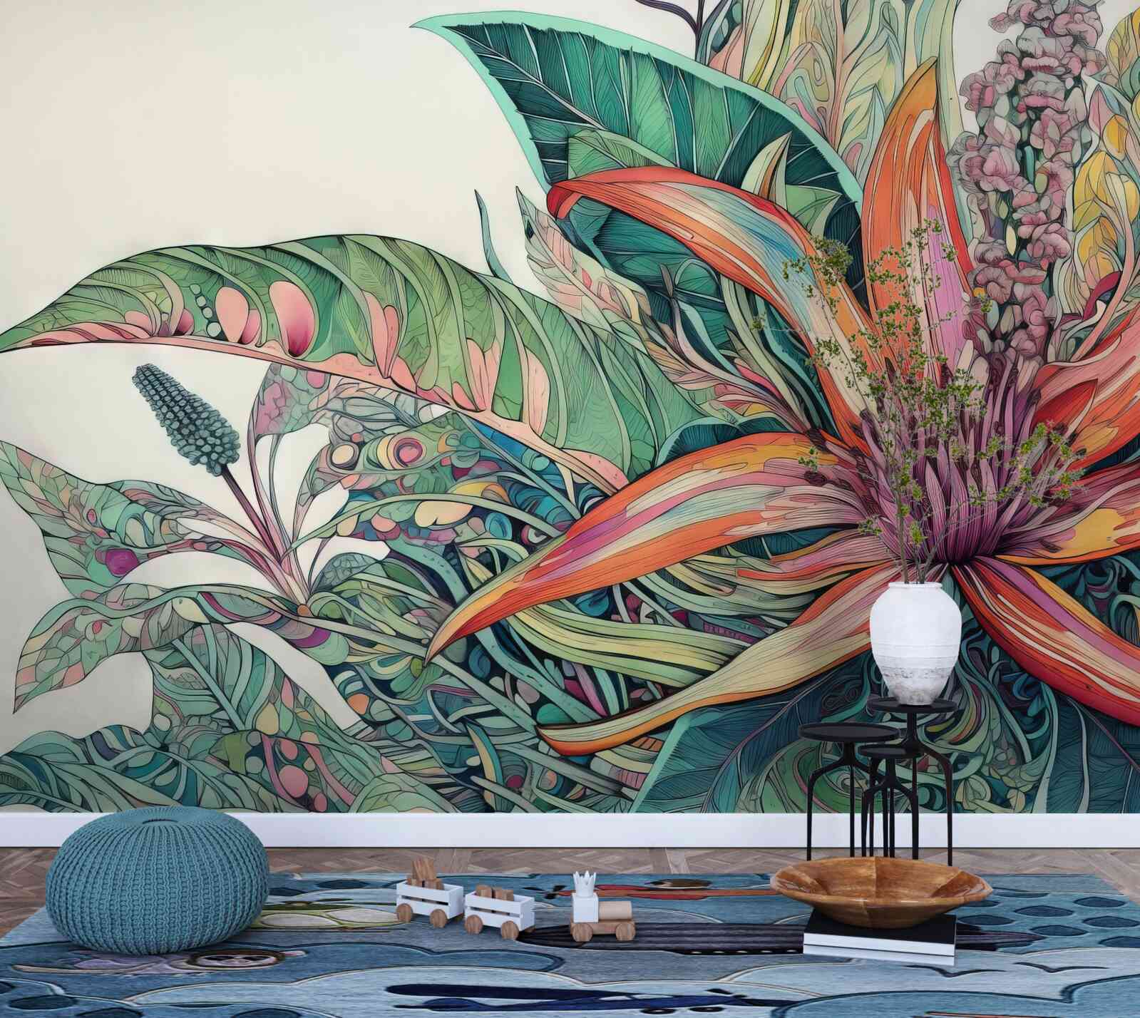 Fototapet mugur deschis al unei plante agresive