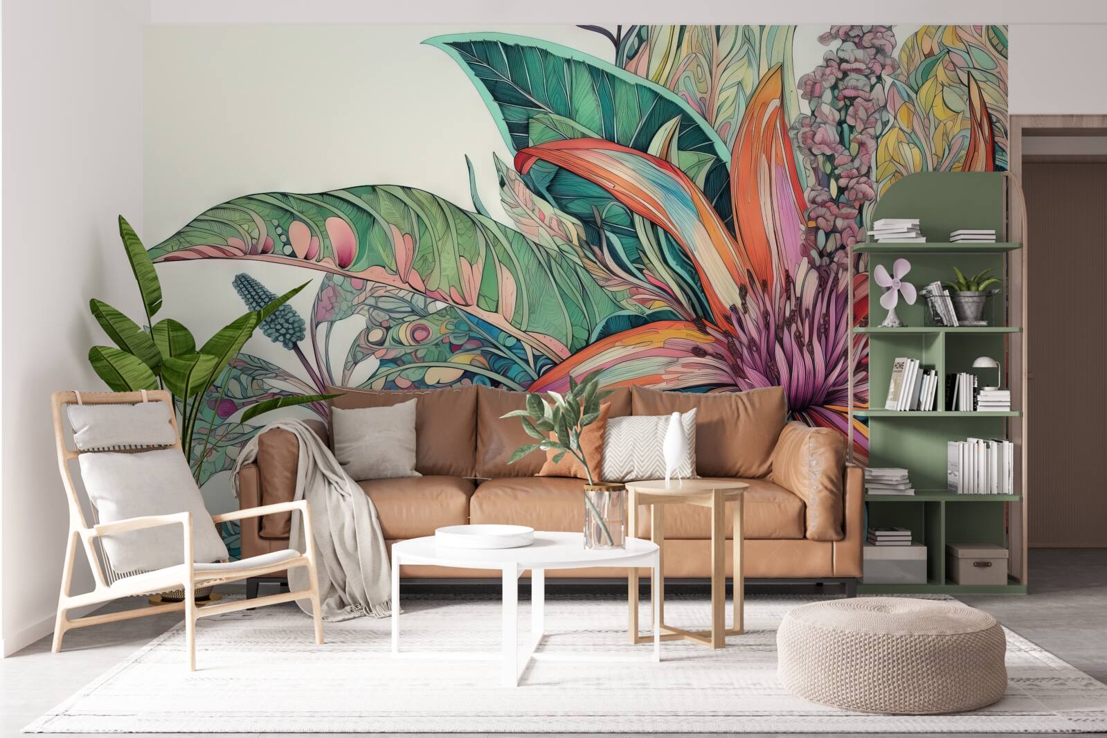 Fototapet mugur deschis al unei plante agresive