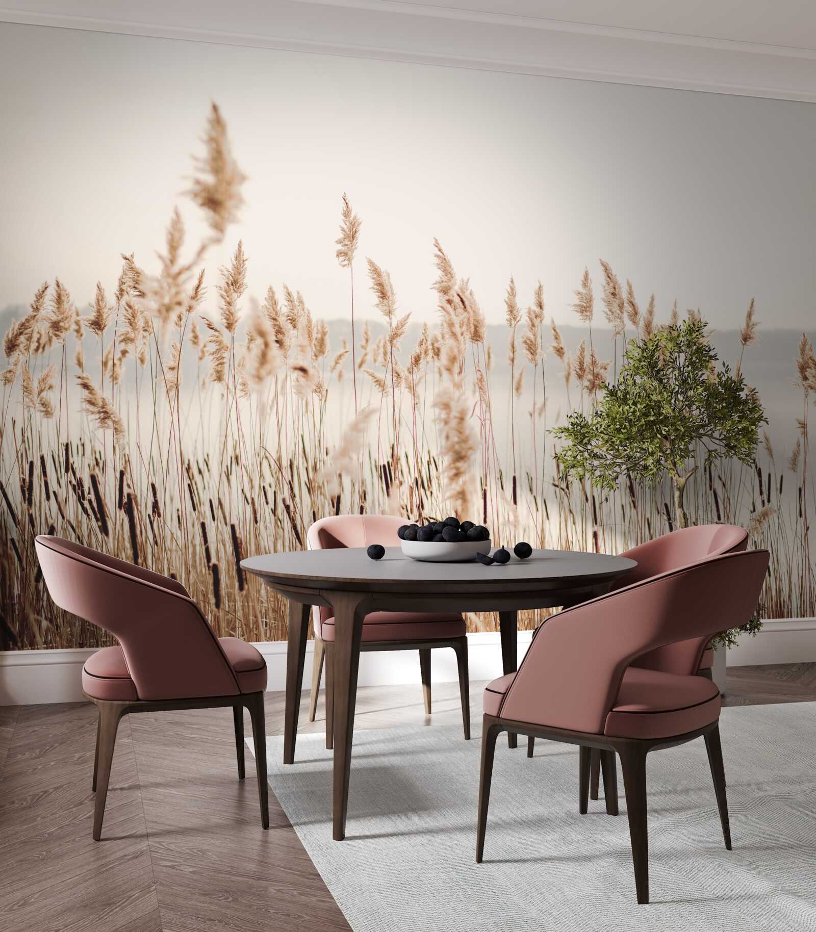 Fototapet stufăriș cețos toamna