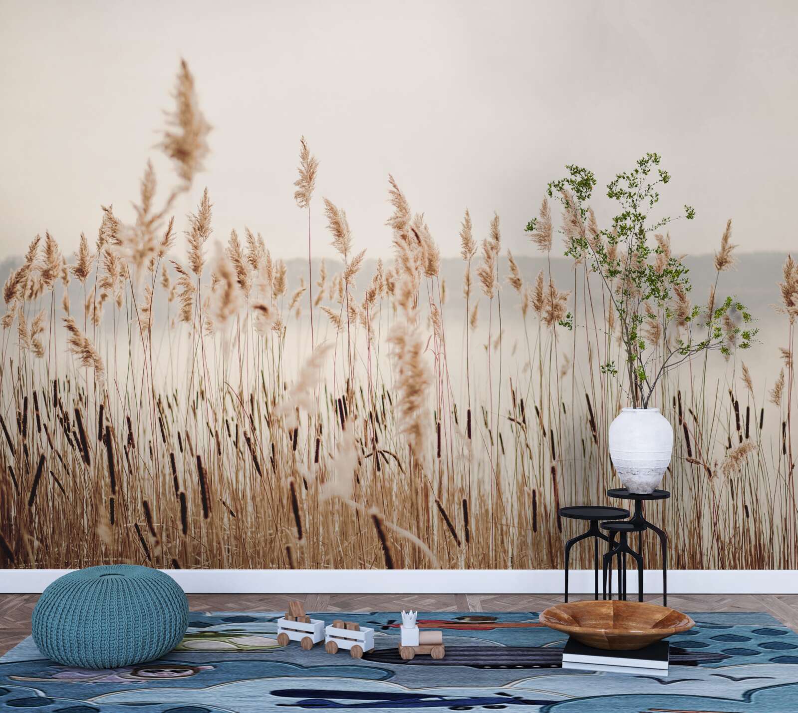 Fototapet stufăriș cețos toamna