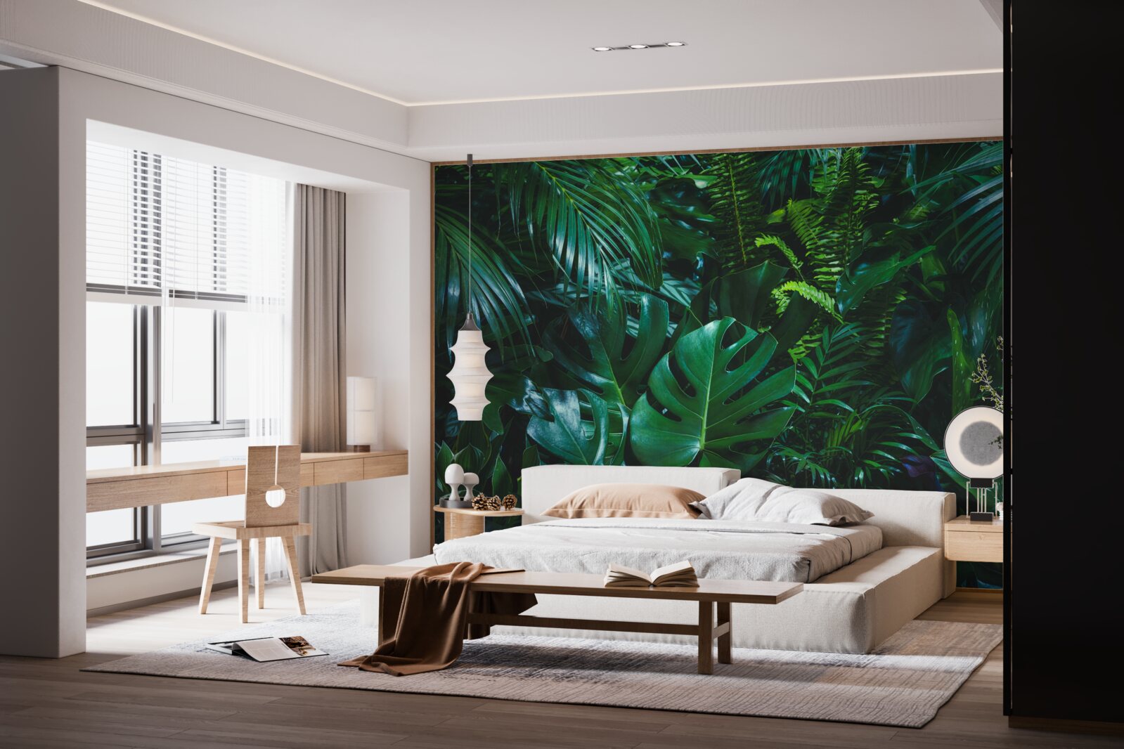 Fototapet tropicele sunt acoperite de o floră verde luxuriantă