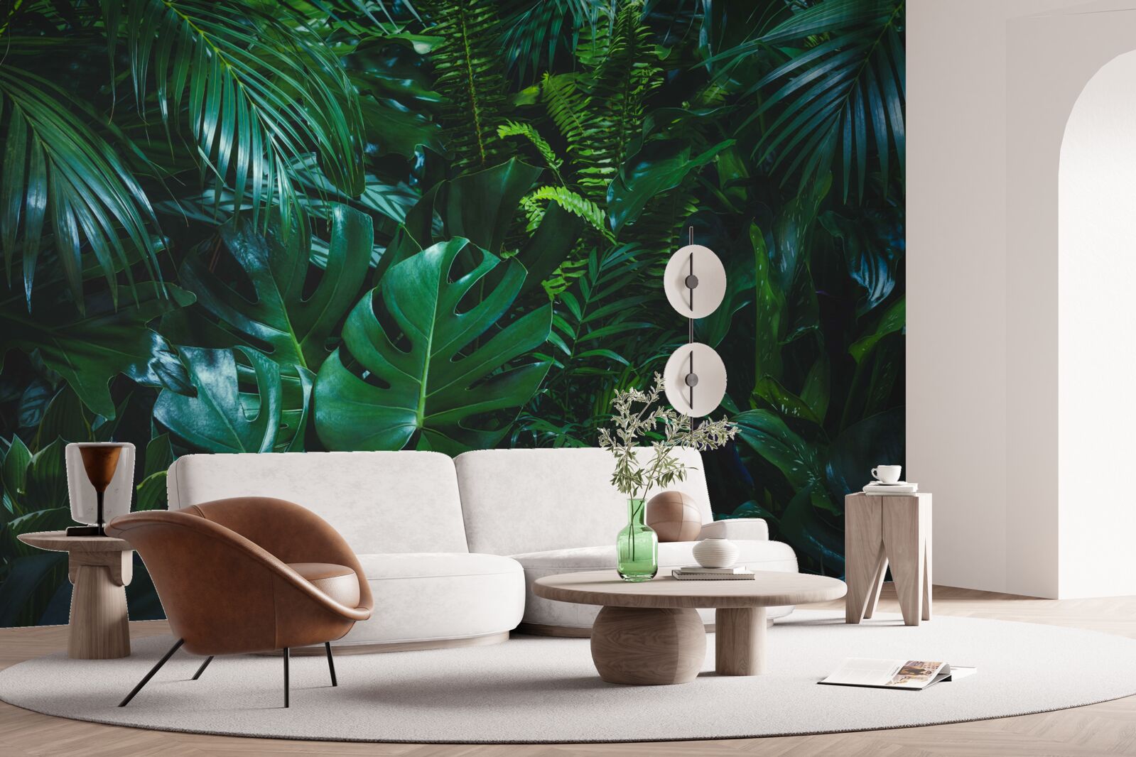 Fototapet tropicele sunt acoperite de o floră verde luxuriantă