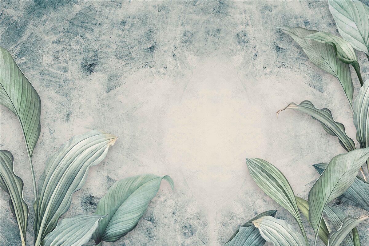 Fototapet o ceață învăluie plantele tropicale