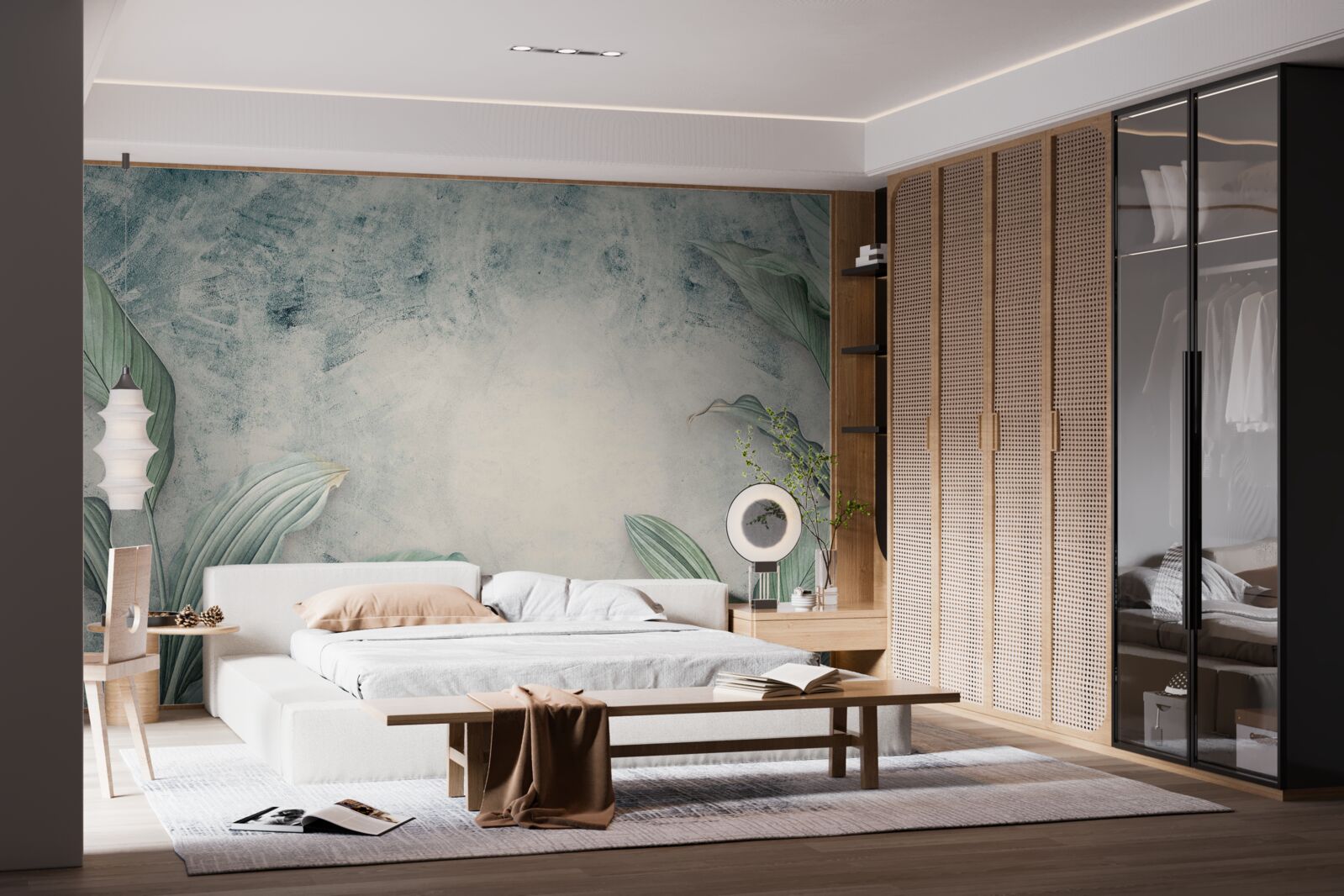 Fototapet o ceață învăluie plantele tropicale