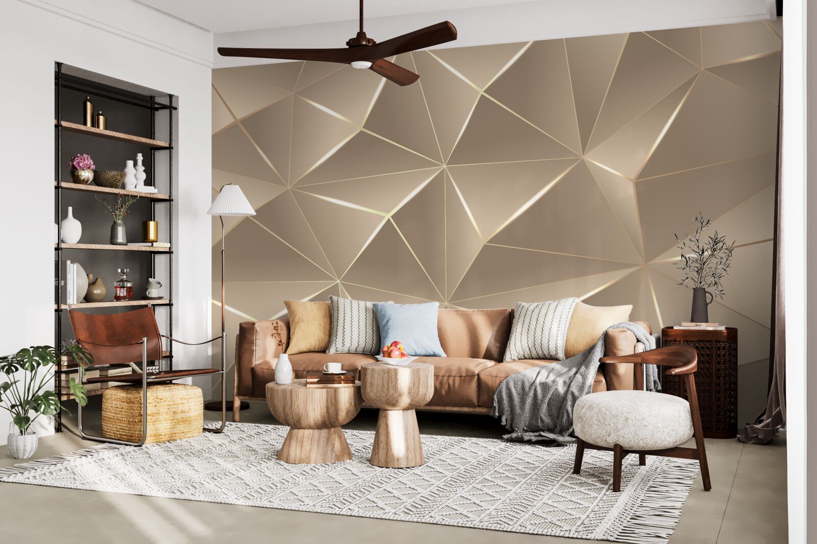 Fototapet texturi 3d pe un fundal deschis