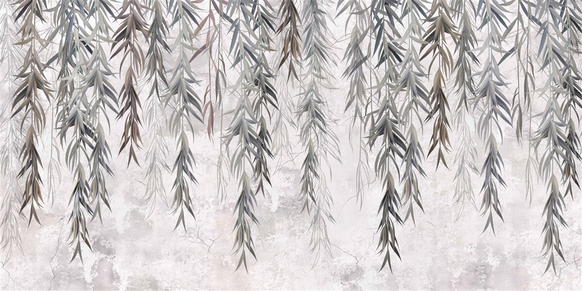 Fototapet frunze de salcie în toamnă