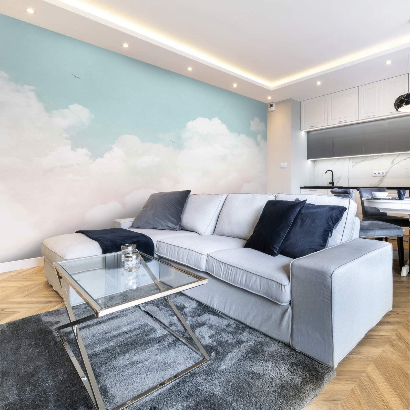 Fototapet nori lăptoși groși