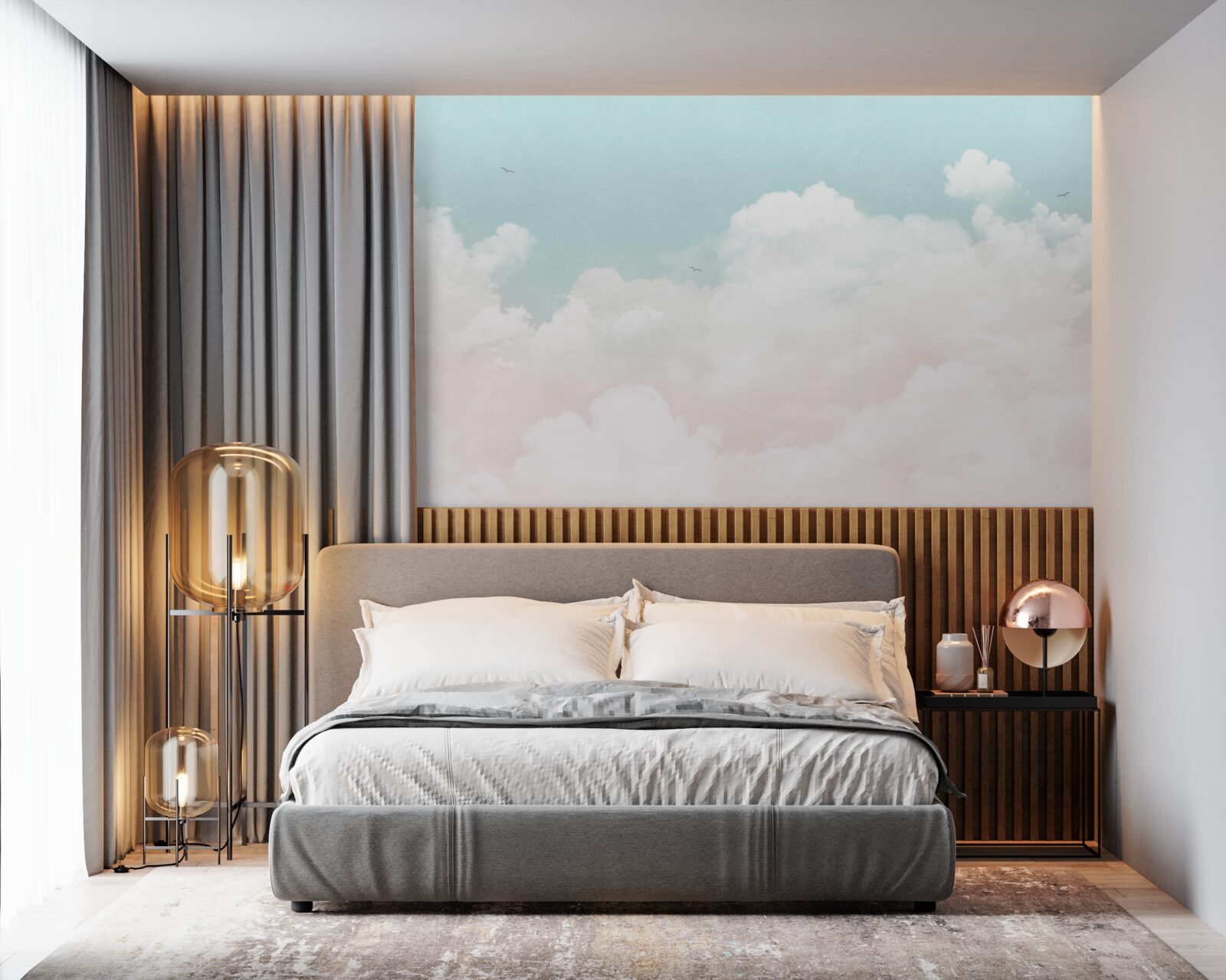 Fototapet nori lăptoși groși