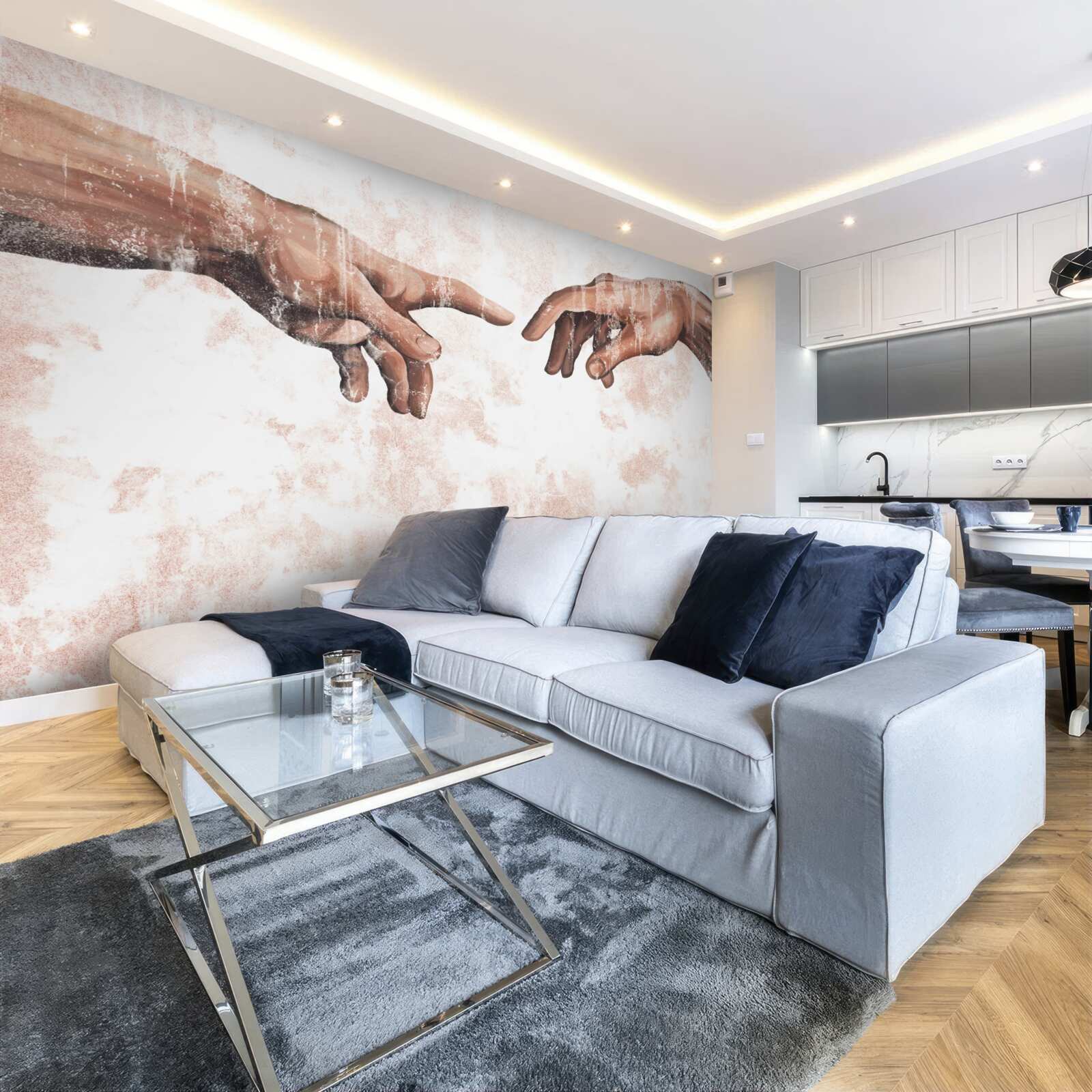 Fototapet mâinile unui bărbat și ale unei femei care sunt împreunate