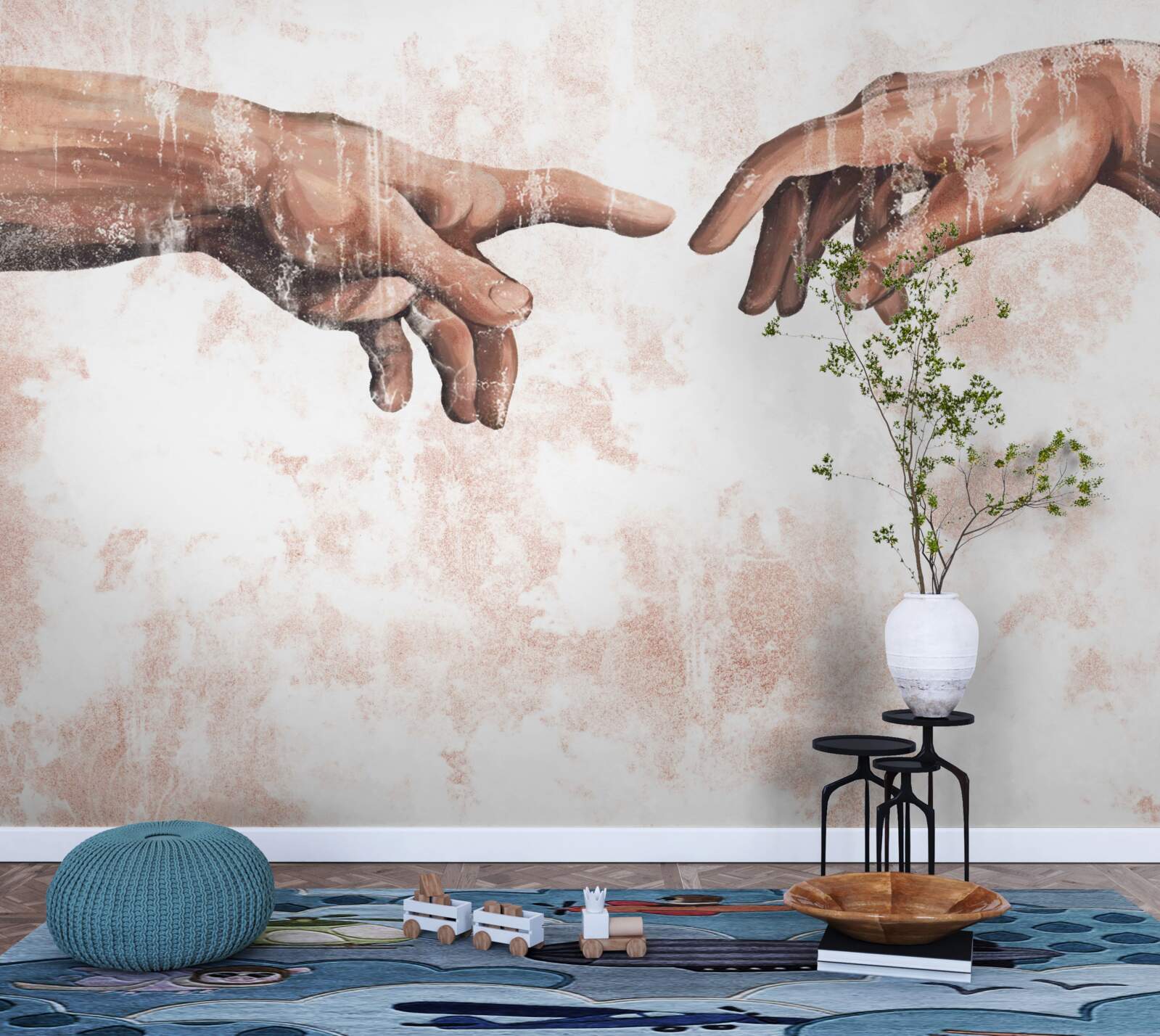 Fototapet mâinile unui bărbat și ale unei femei care sunt împreunate