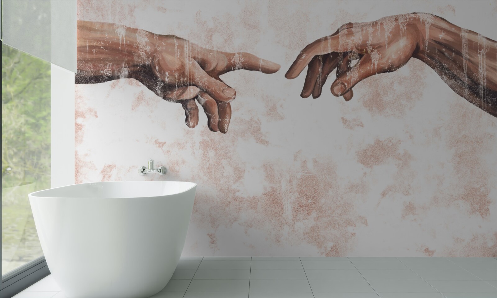 Fototapet mâinile unui bărbat și ale unei femei care sunt împreunate