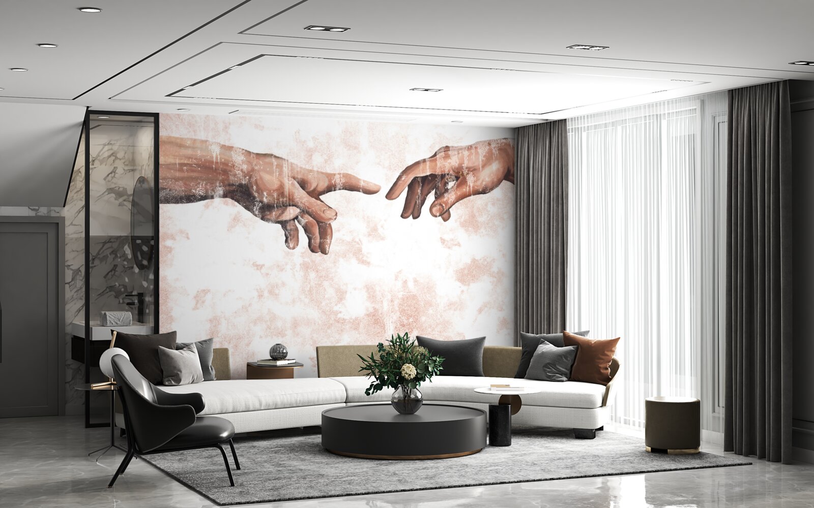 Fototapet mâinile unui bărbat și ale unei femei care sunt împreunate